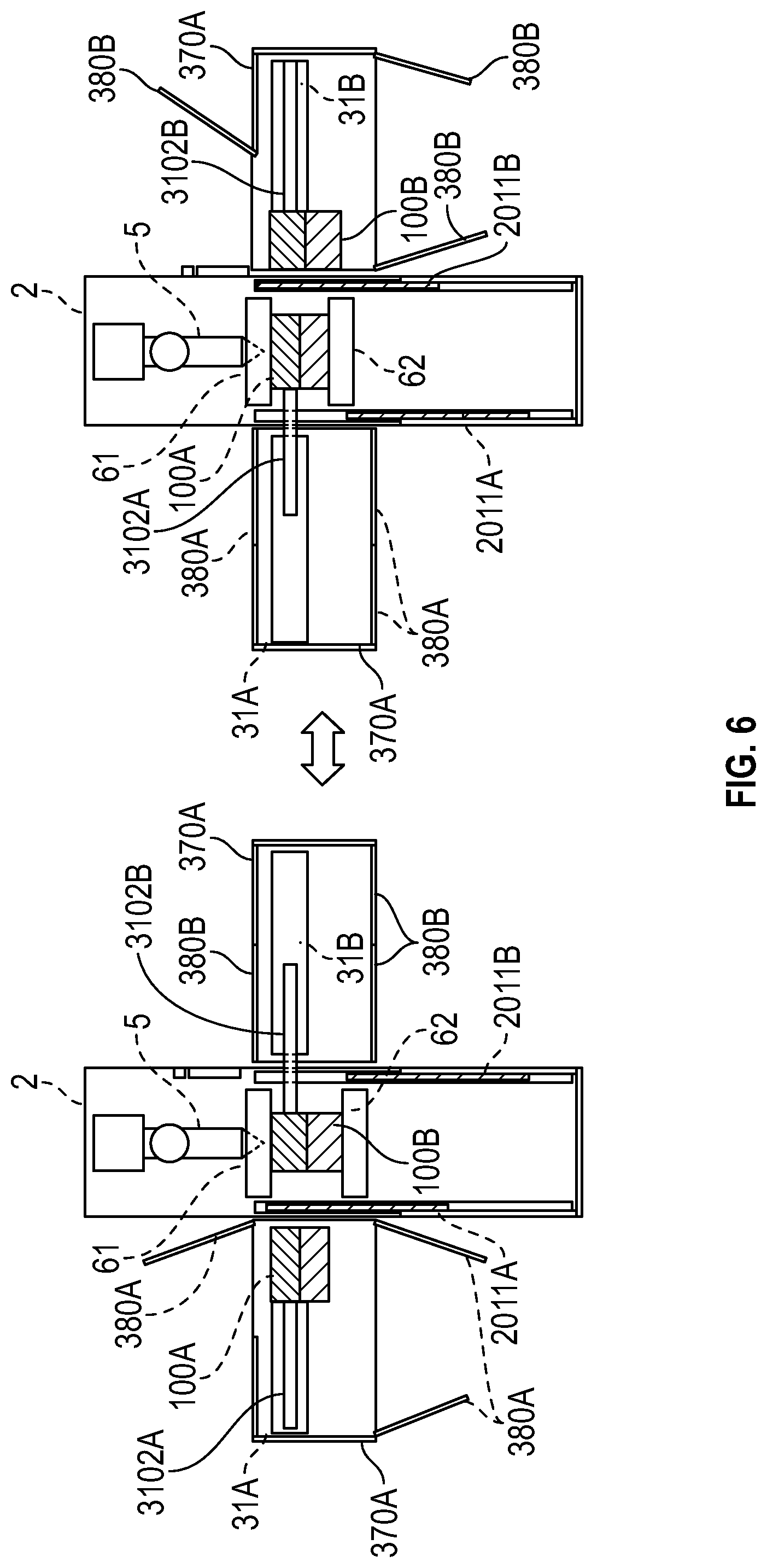 Patent US12090692 Figure 6 – Injection molding apparatus with a mold conveyor, and method of controlling the mold conveyor and the injection molding apparatus