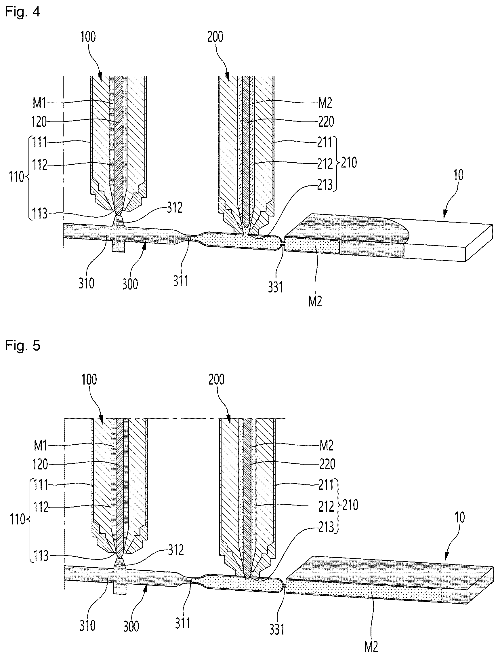 Patent US12090693 Figure 3 – Co-injection molding apparatus, method for controlling same, and injection product by co-injection molding
