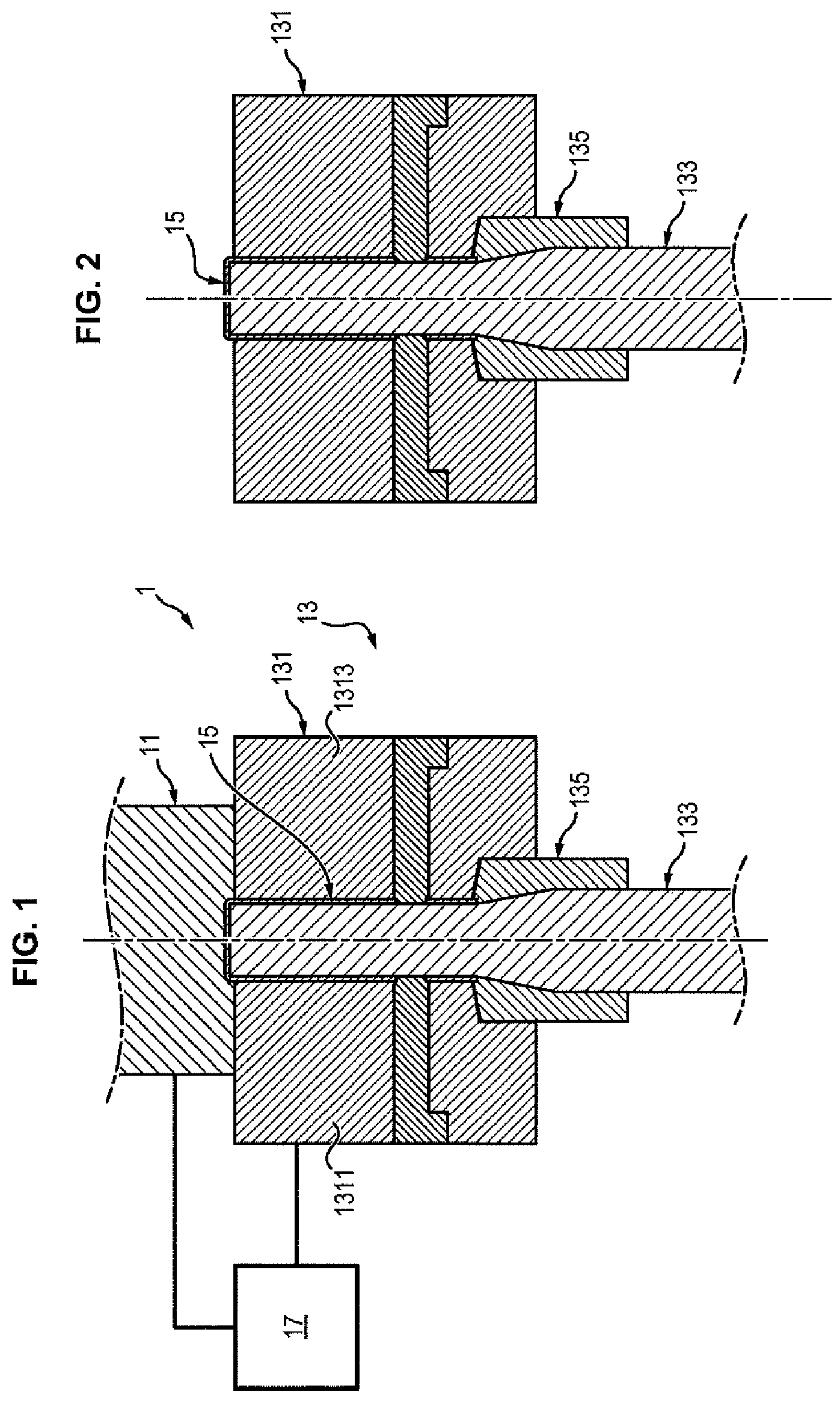 Patent US12090695 Figure 1 – System for manufacturing polymer parts by injection and associated method