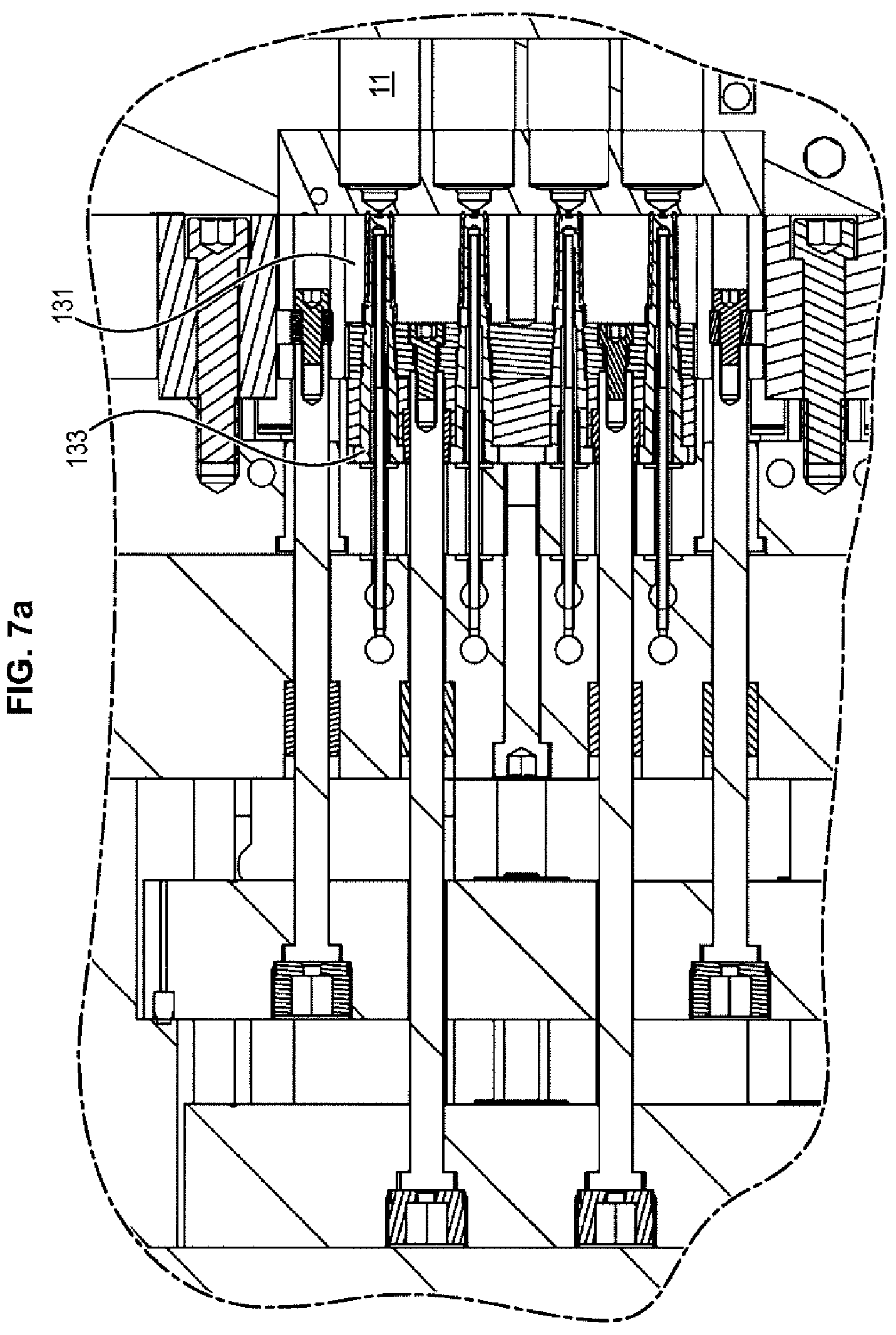 Patent US12090695 Figure 4 – System for manufacturing polymer parts by injection and associated method