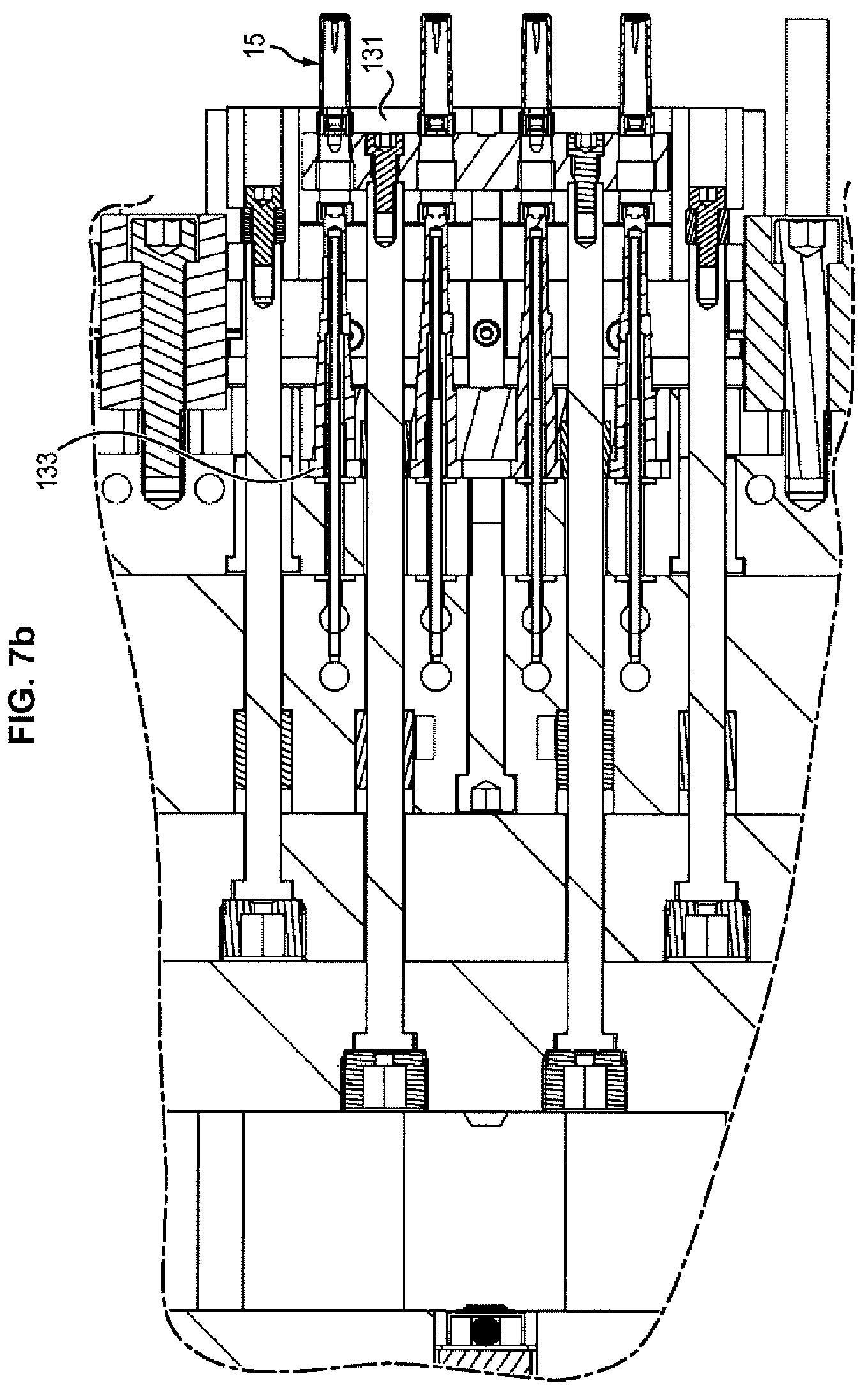 Patent US12090695 Figure 5 – System for manufacturing polymer parts by injection and associated method