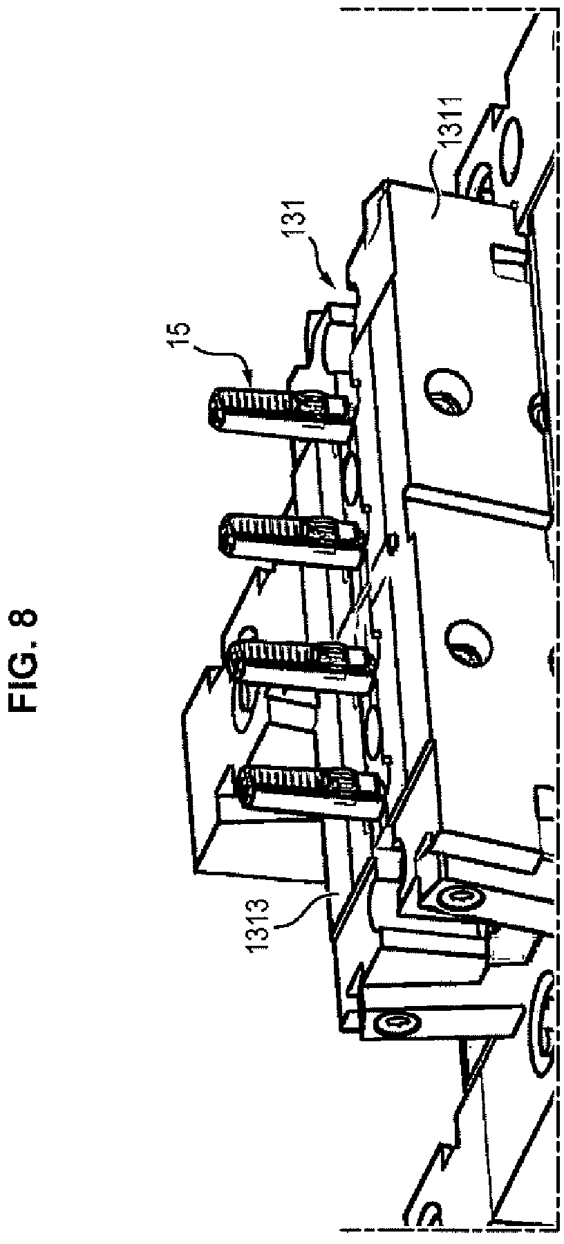 Patent US12090695 Figure 6 – System for manufacturing polymer parts by injection and associated method