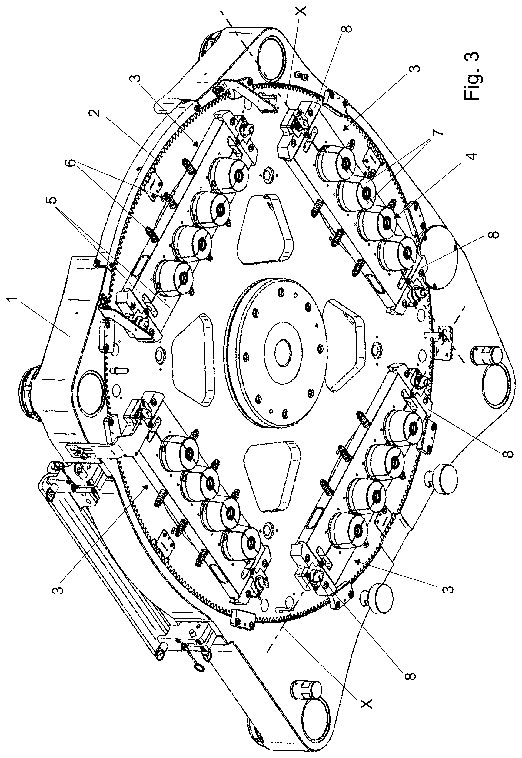 Patent US12090701 Figure 2 – Support apparatus for supporting at least one neck mold of a container in an injection blow molding machine