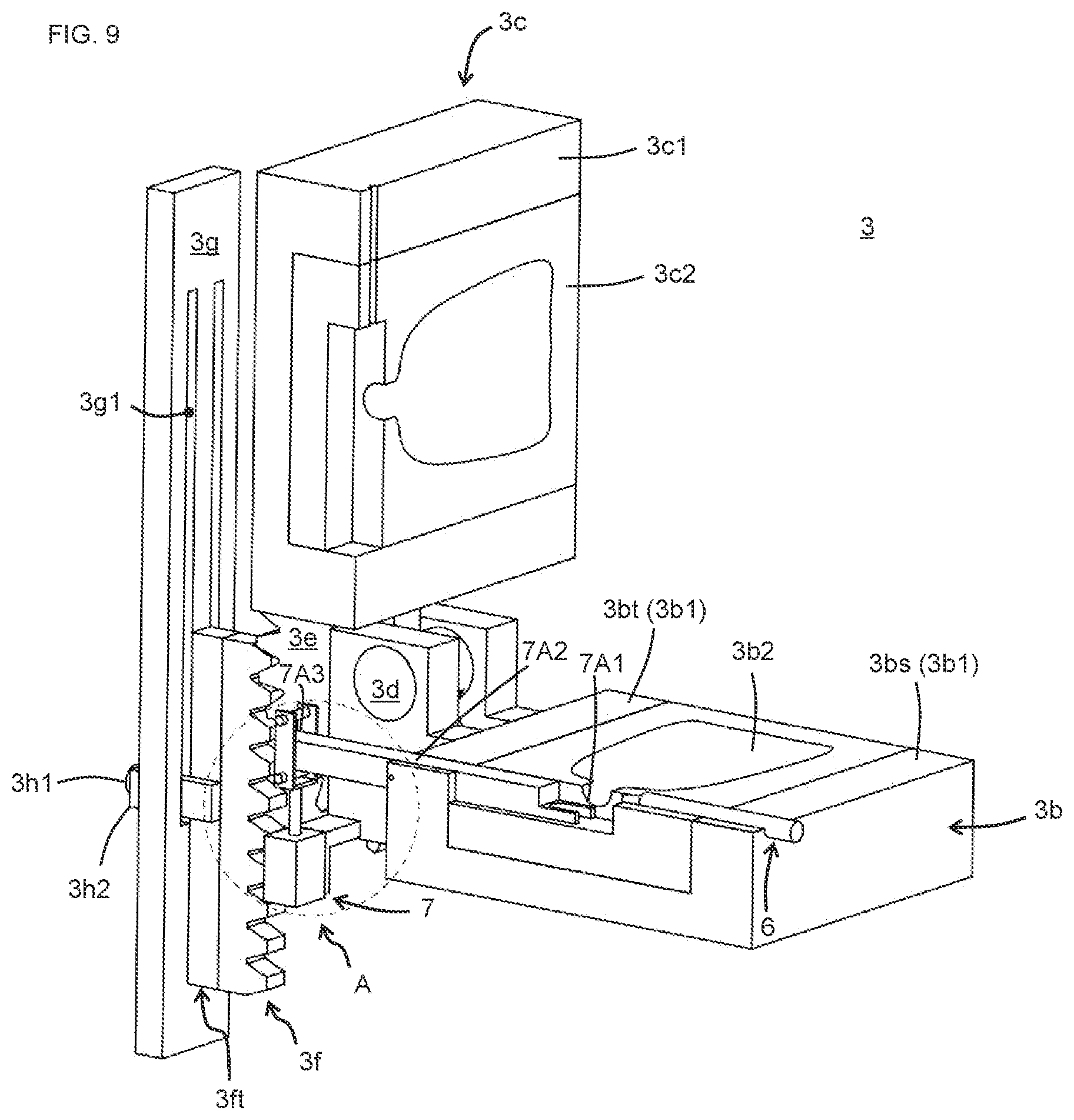 Patent US12090702 Figure 9 – Rotary molding machine