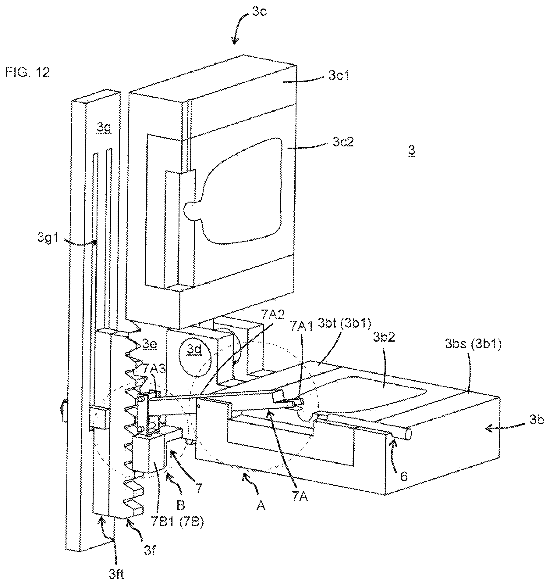 Patent US12090702 Figure 12 – Rotary molding machine