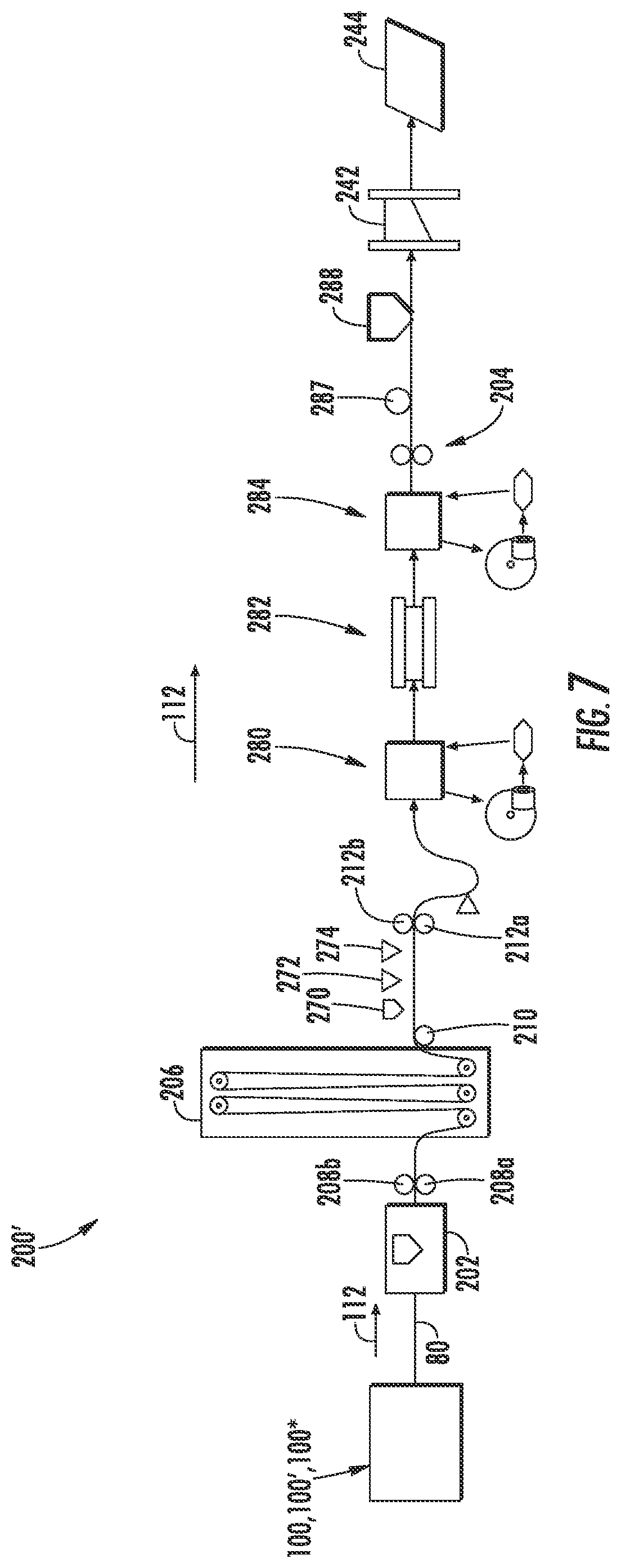 Patent US12090722 Figure 4 – Method of forming a linear panel from multi-layer panel material assemblies