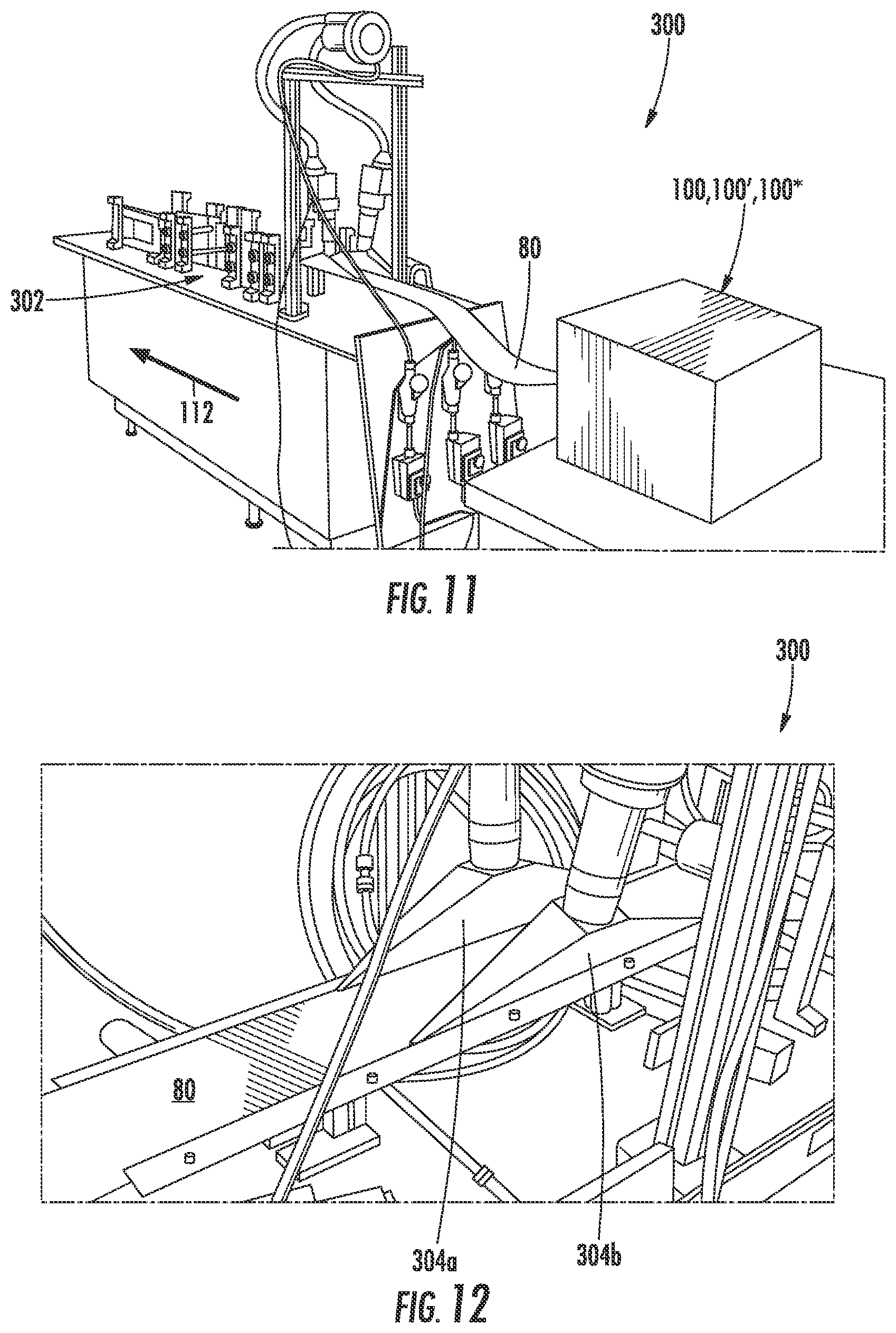 Patent US12090722 Figure 8 – Method of forming a linear panel from multi-layer panel material assemblies