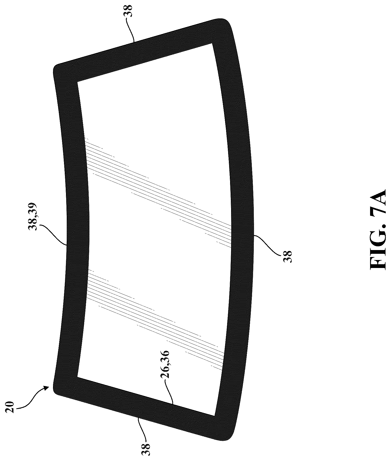 Patent US12090729 Figure 7 – Glass assembly including an opaque boundary feature and method of manufacturing thereof