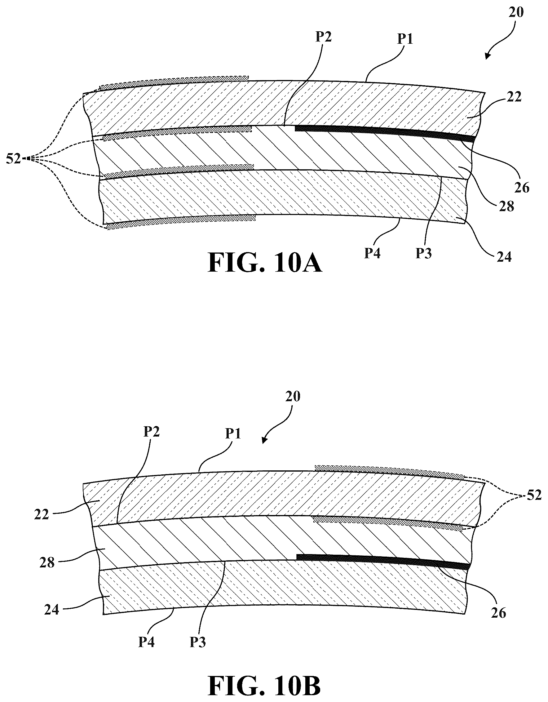 Patent US12090729 Figure 13 – Glass assembly including an opaque boundary feature and method of manufacturing thereof