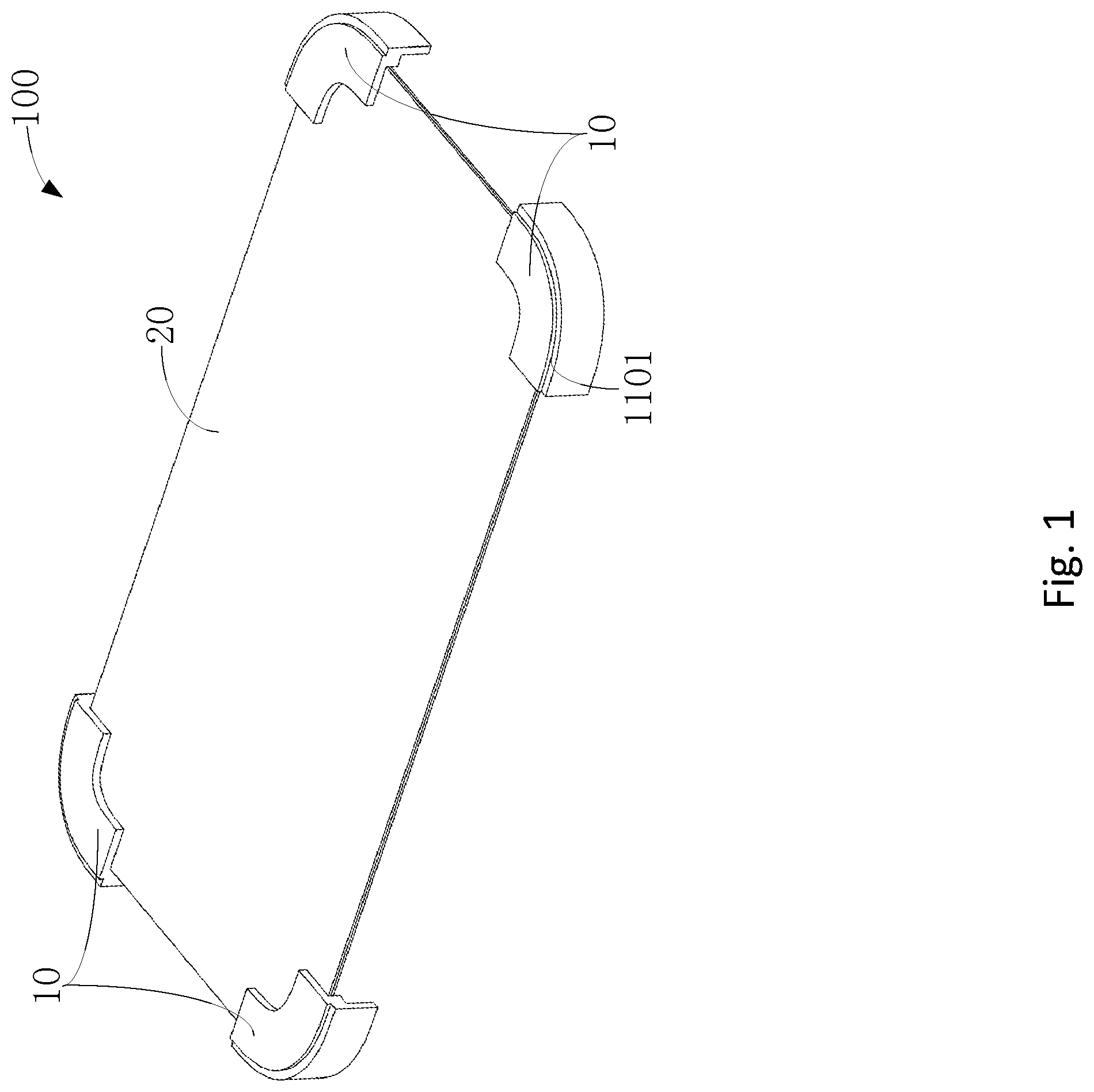 Patent US12090738 Figure 1 – Screen protector assembly, screen protector applying assembly and screen protector applicator