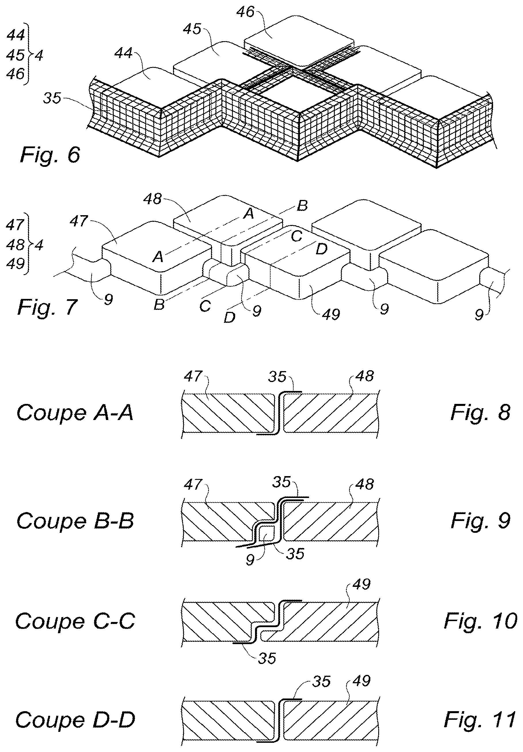 Patent US12090741 Figure 3 – Structural and/or acoustic panel of a nacelle of an aircraft propulsion assembly and related manufacturing method