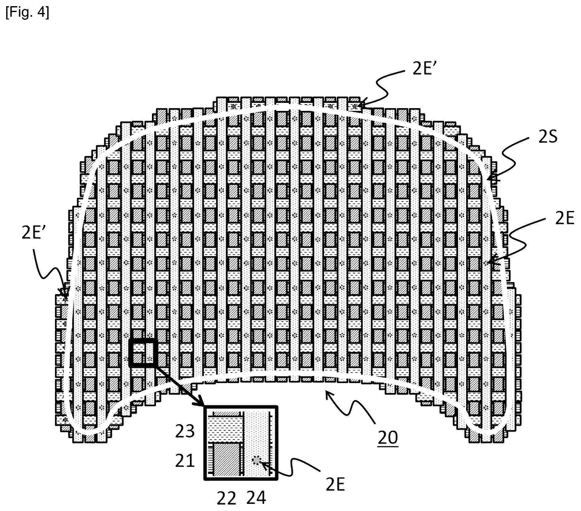 Patent US12090743 Figure 8 – Sheet-shaped reinforcing fiber substrate and manufacturing method therefor