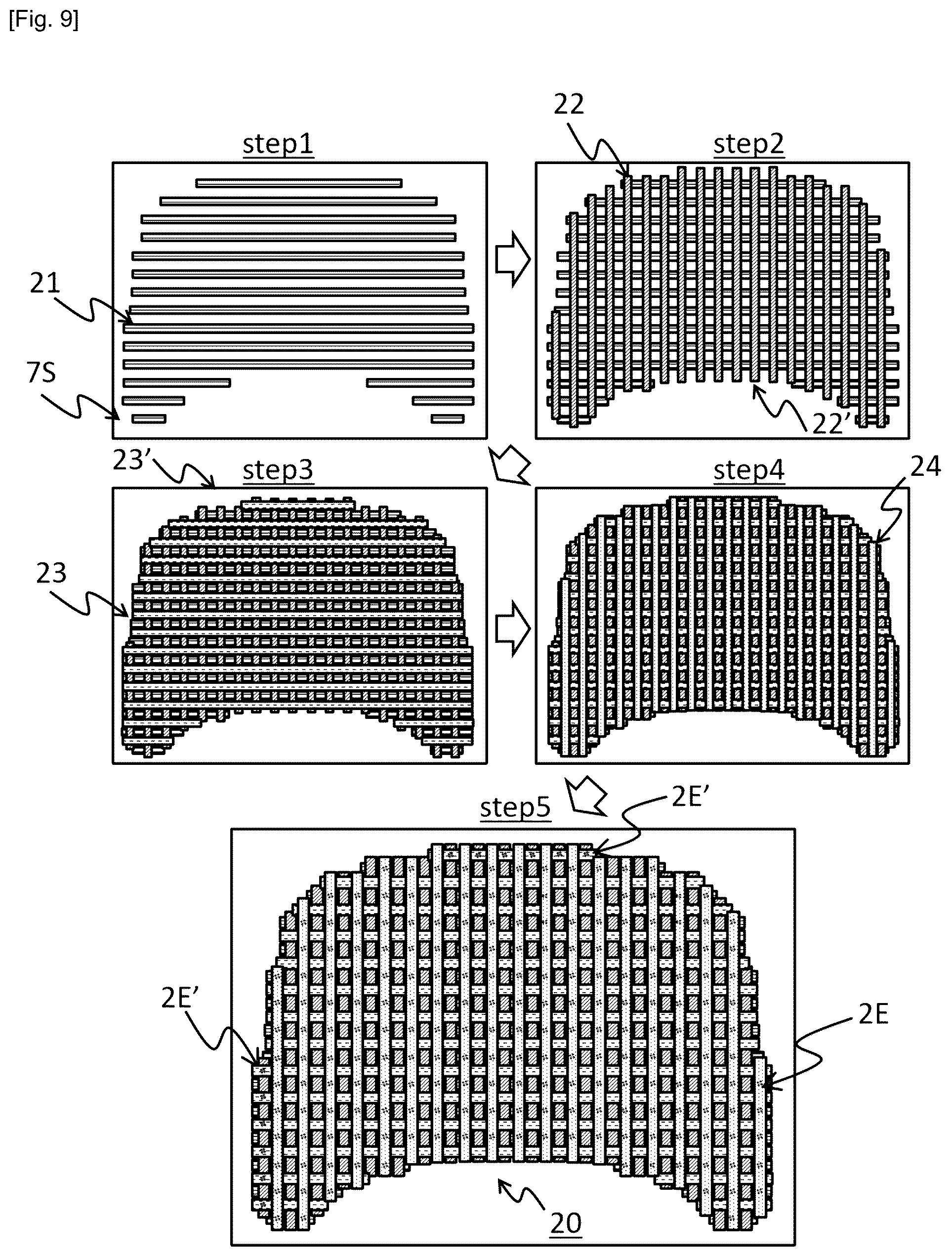 Patent US12090743 Figure 13 – Sheet-shaped reinforcing fiber substrate and manufacturing method therefor