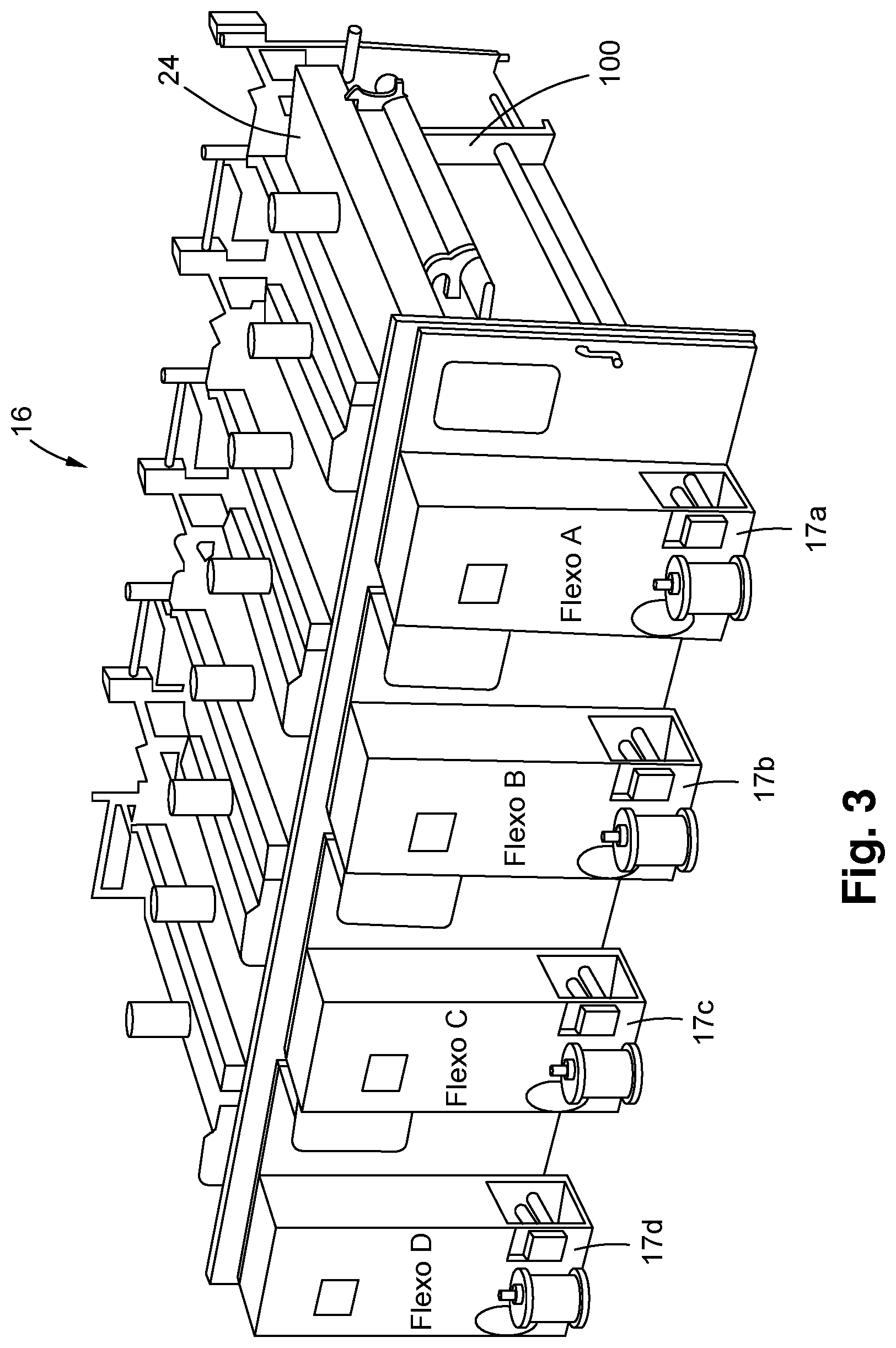 Patent US12090748 Figure 3 – Converting machine with height adjustment