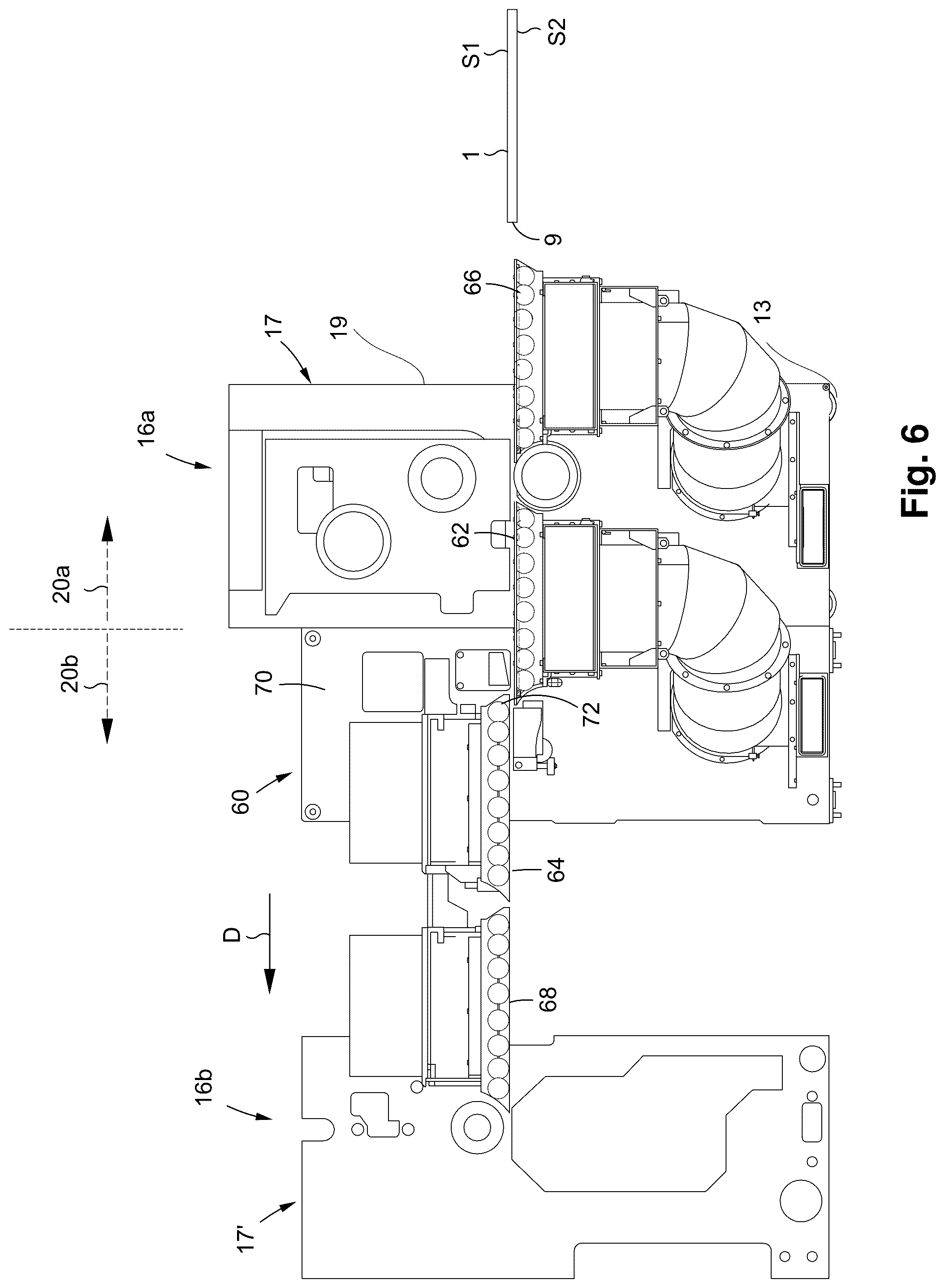 Patent US12090748 Figure 6 – Converting machine with height adjustment