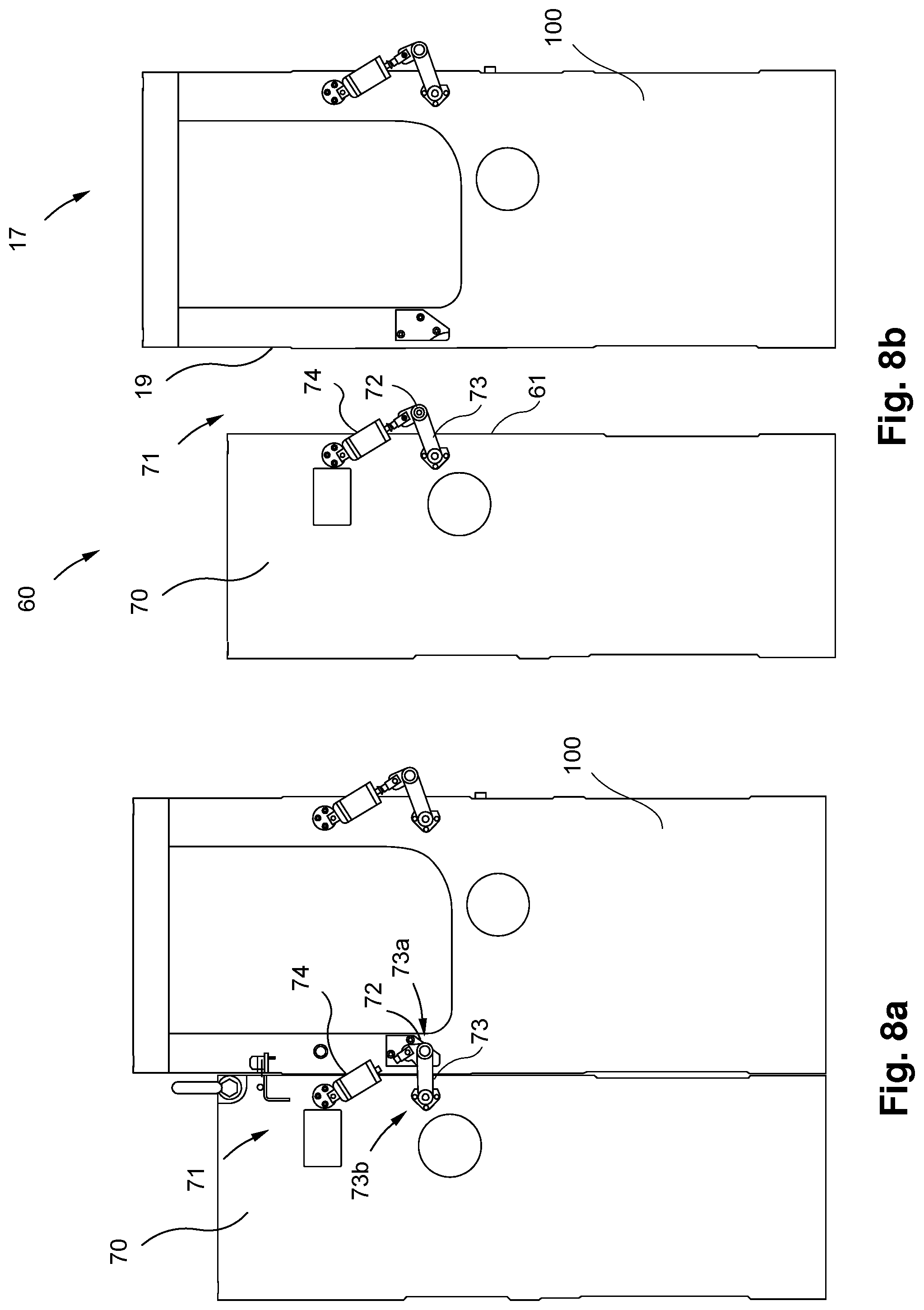 Patent US12090748 Figure 8 – Converting machine with height adjustment
