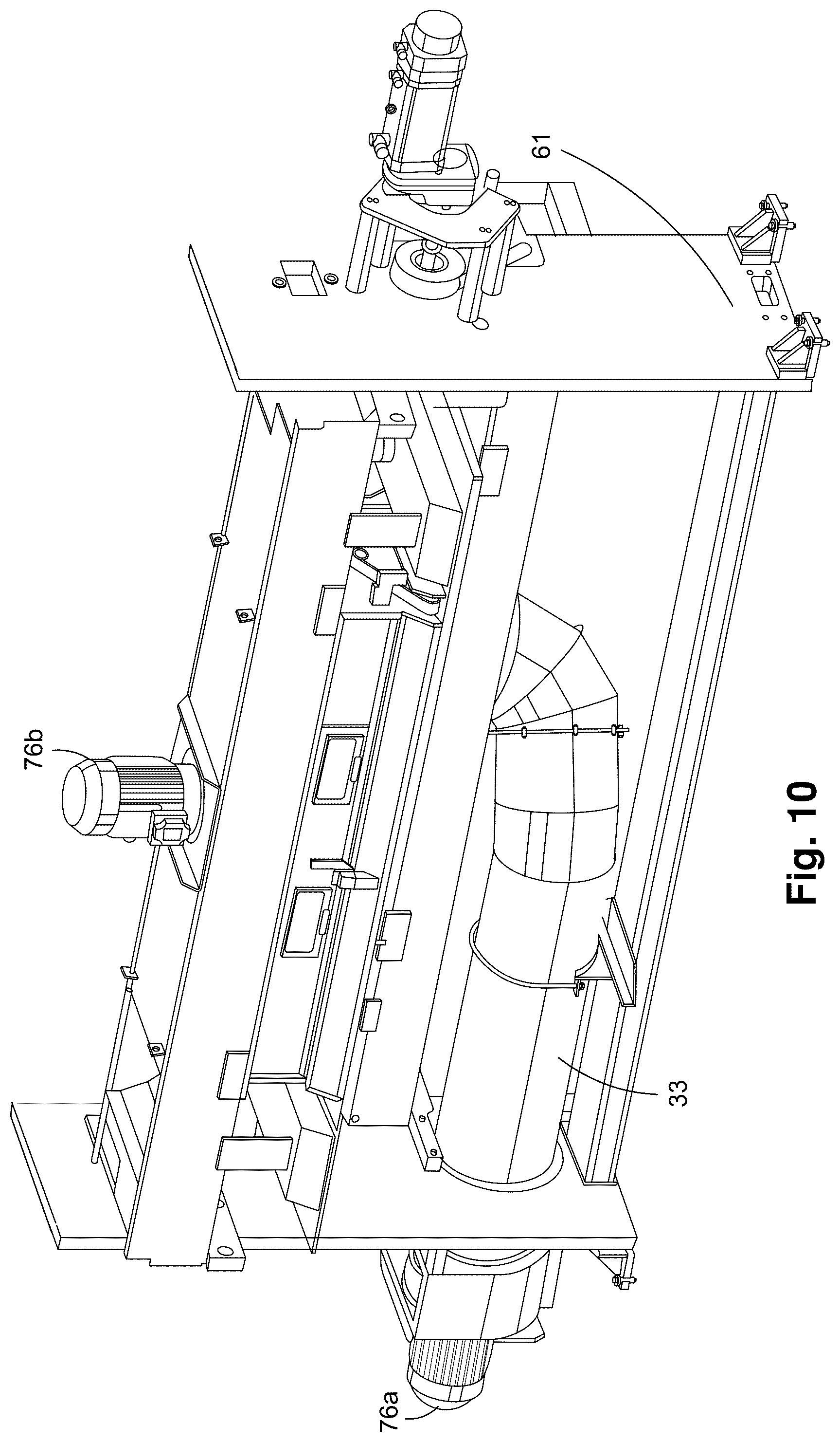 Patent US12090748 Figure 10 – Converting machine with height adjustment