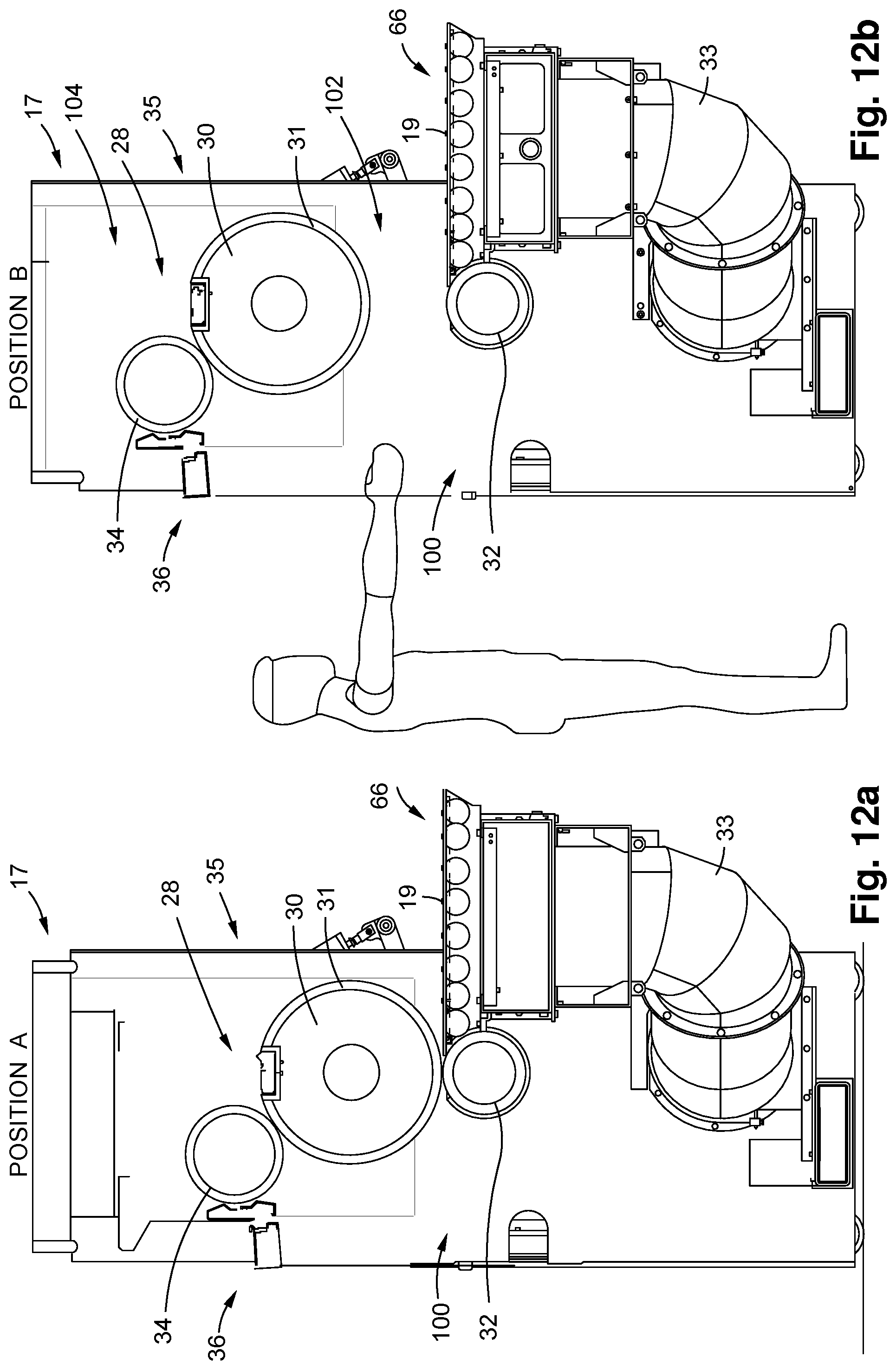 Patent US12090748 Figure 12 – Converting machine with height adjustment