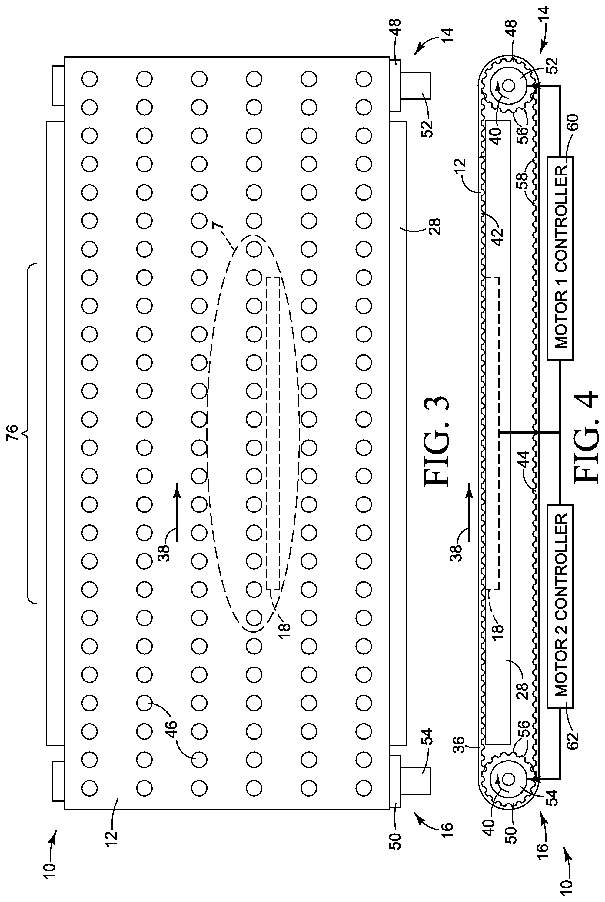 Patent US12090749 Figure 2 – Dual drive print media conveyor belt