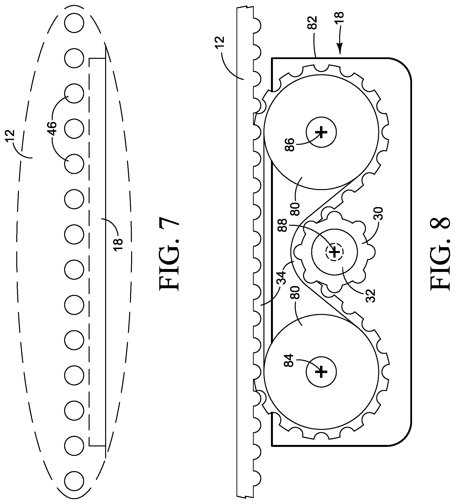 Patent US12090749 Figure 4 – Dual drive print media conveyor belt