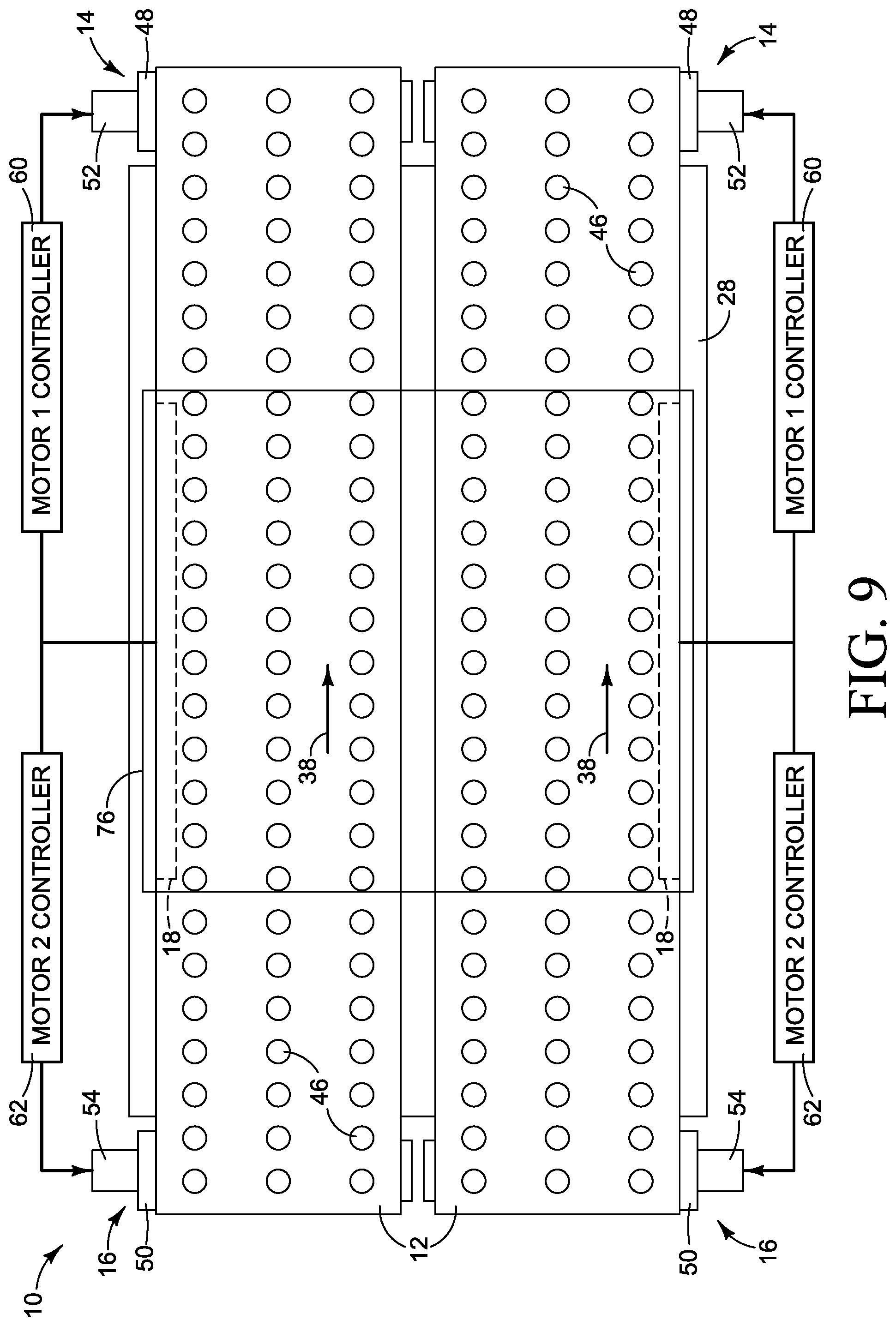Patent US12090749 Figure 5 – Dual drive print media conveyor belt