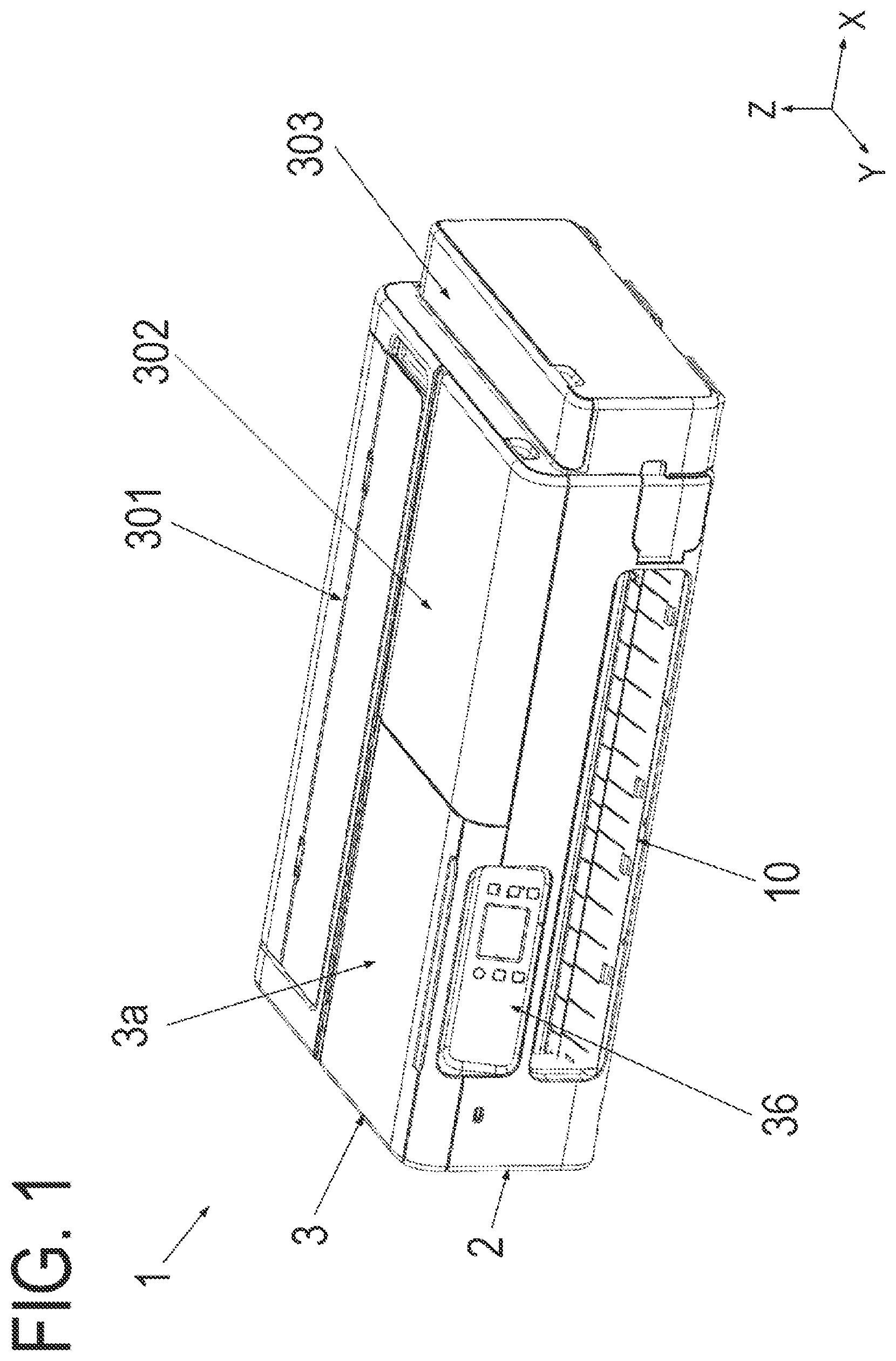 Patent US12090751 Figure 1 – Recording apparatus