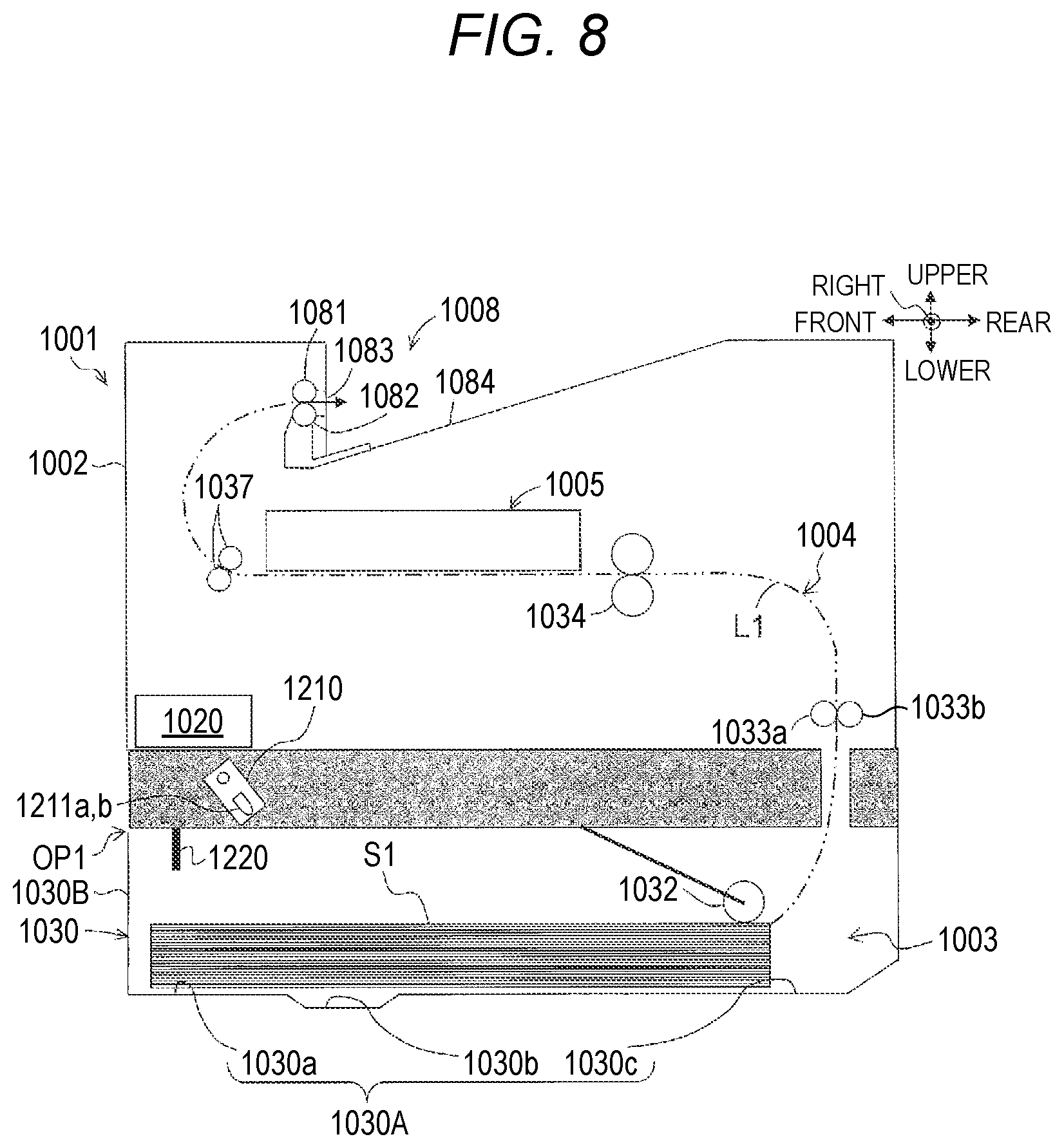 Patent US12090753 Figure 8 – Medium cassette and image recording apparatus