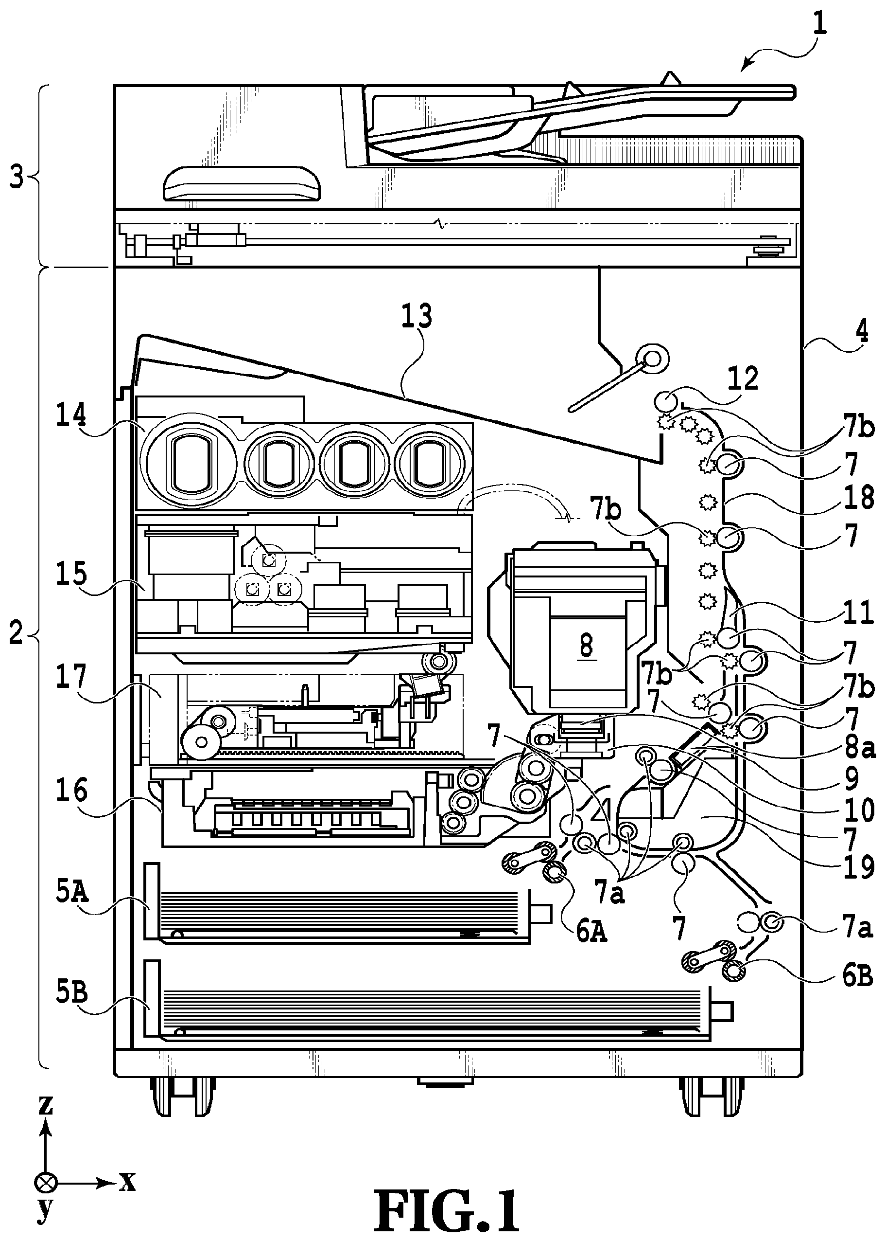 Patent US12090755 Figure 1 – Printing apparatus