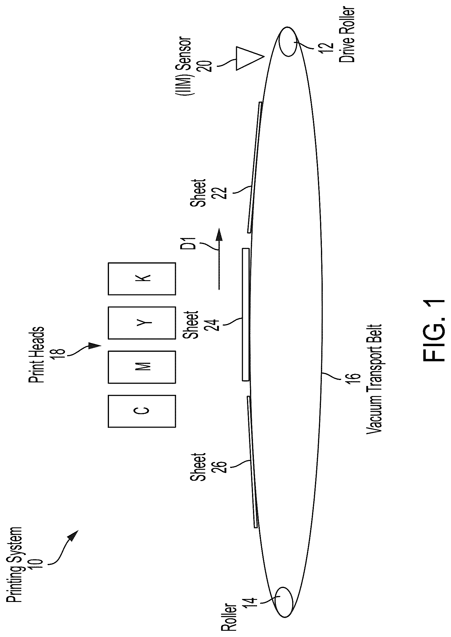 Patent US12090768 Figure 1 – Marking process speed stabilization in a digital printer