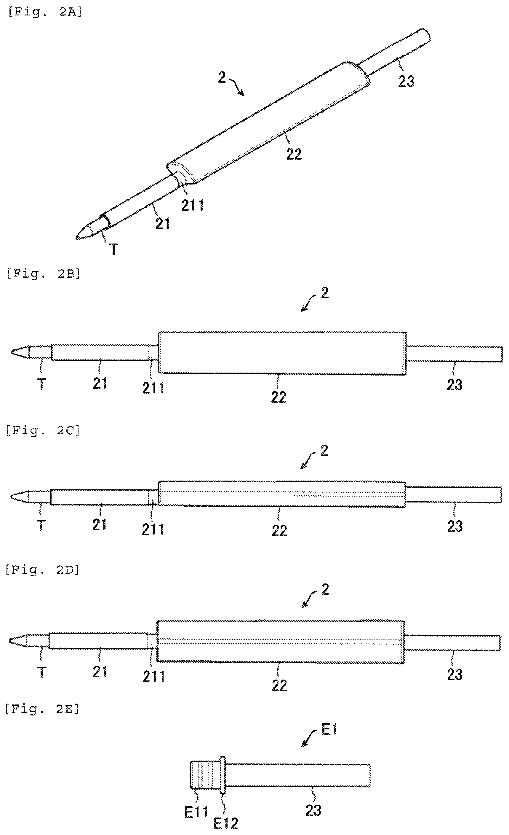 Patent US12090777 Figure 4 – Writing instrument refills and writing instrument