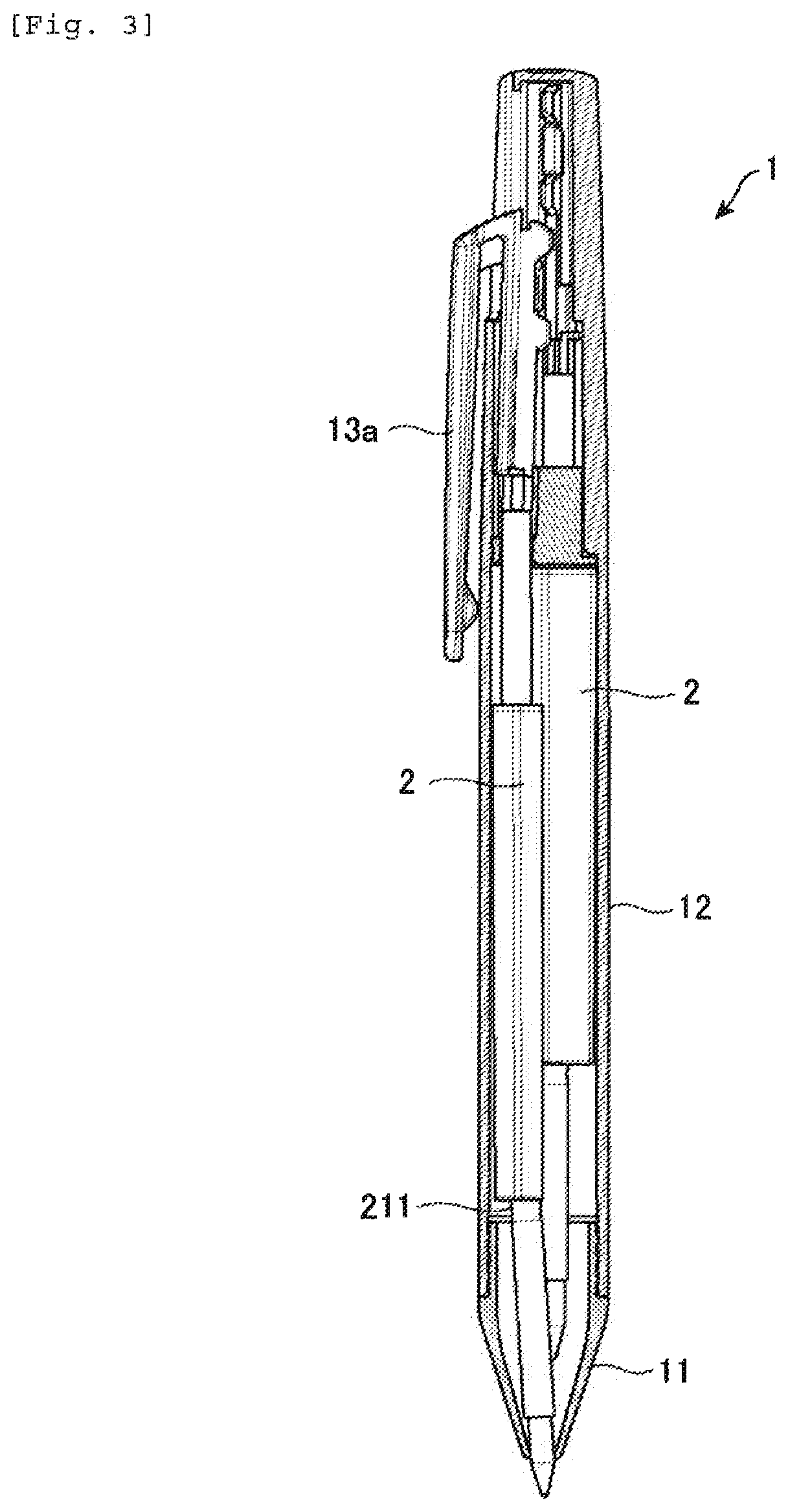 Patent US12090777 Figure 5 – Writing instrument refills and writing instrument