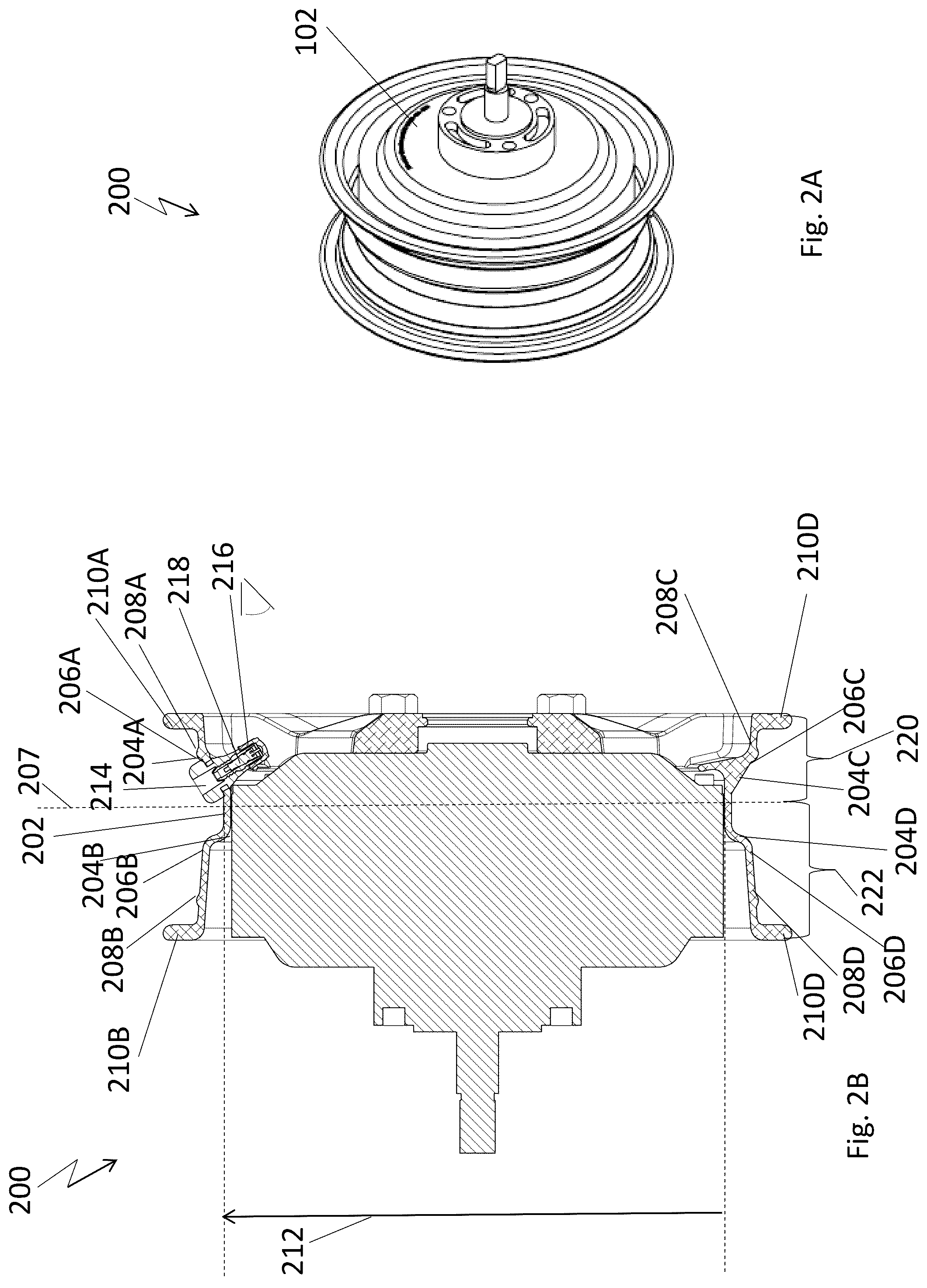 Patent US12090780 Figure 3 – Wheel assembly