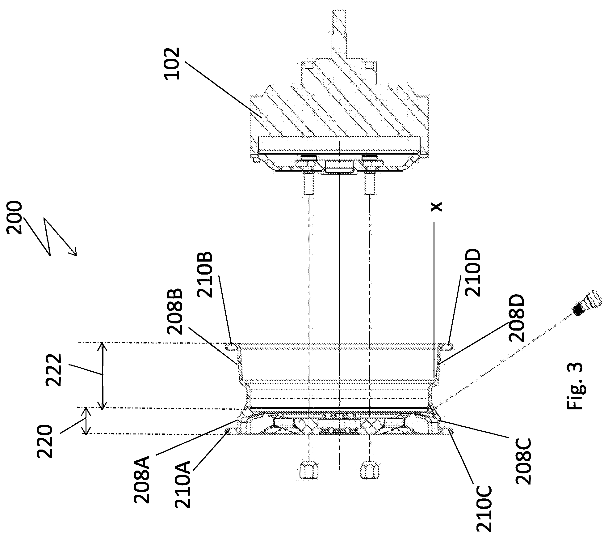 Patent US12090780 Figure 4 – Wheel assembly