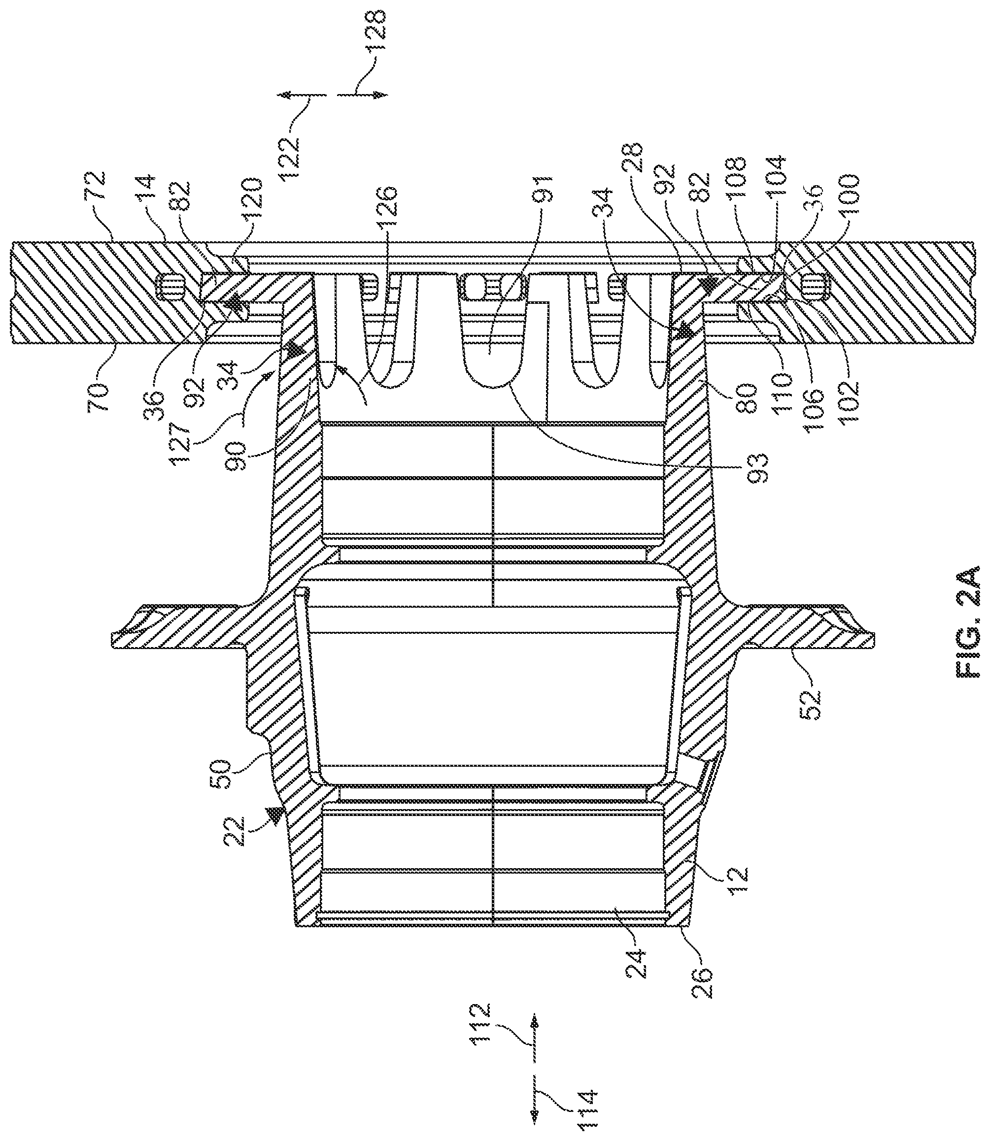 Patent US12090781 Figure 2 – Wheel hub with integrated circular brake element