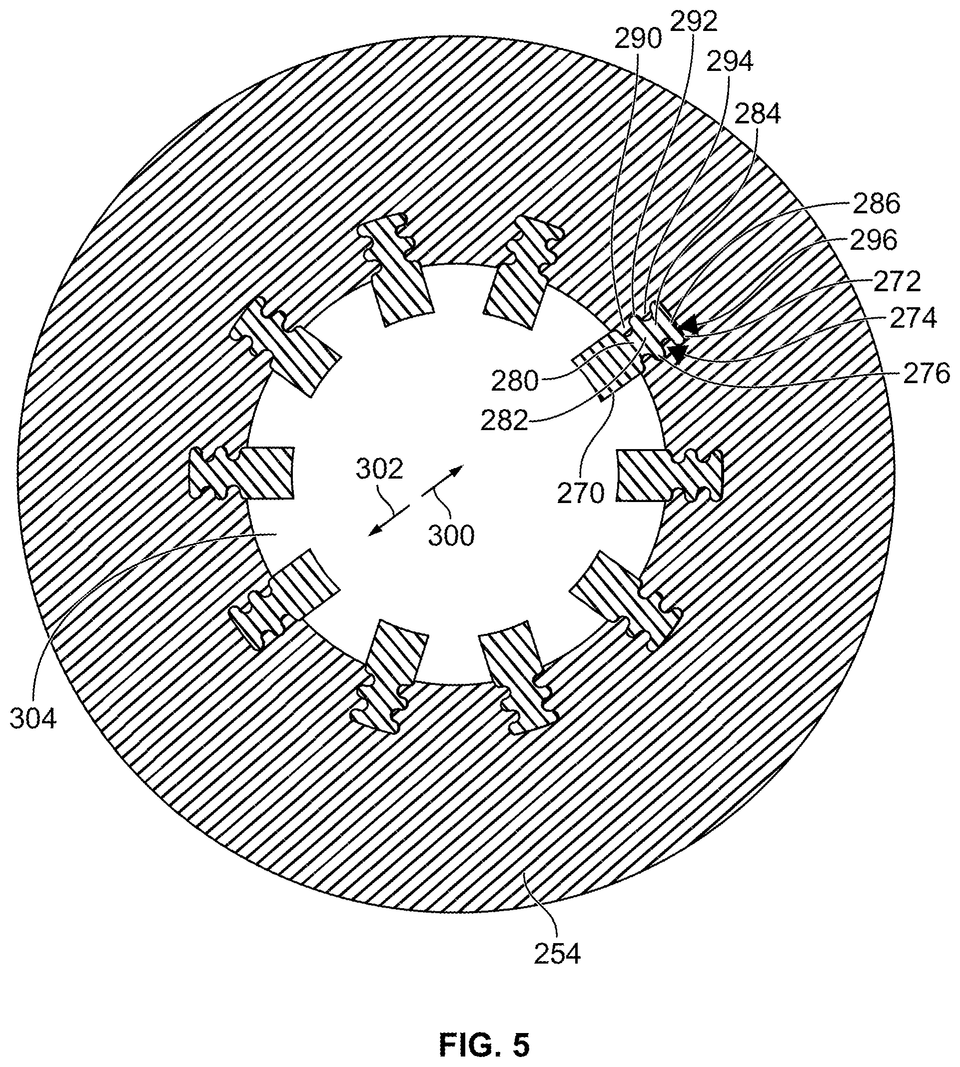 Patent US12090781 Figure 6 – Wheel hub with integrated circular brake element