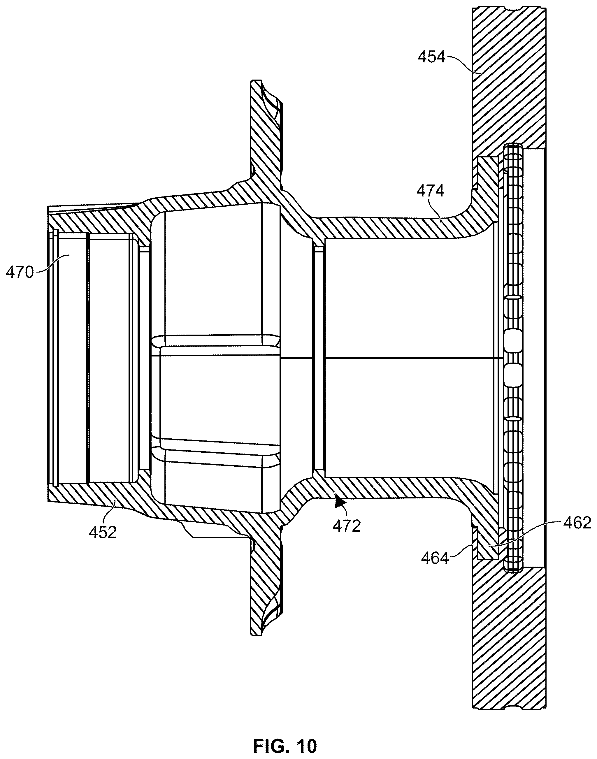 Patent US12090781 Figure 11 – Wheel hub with integrated circular brake element
