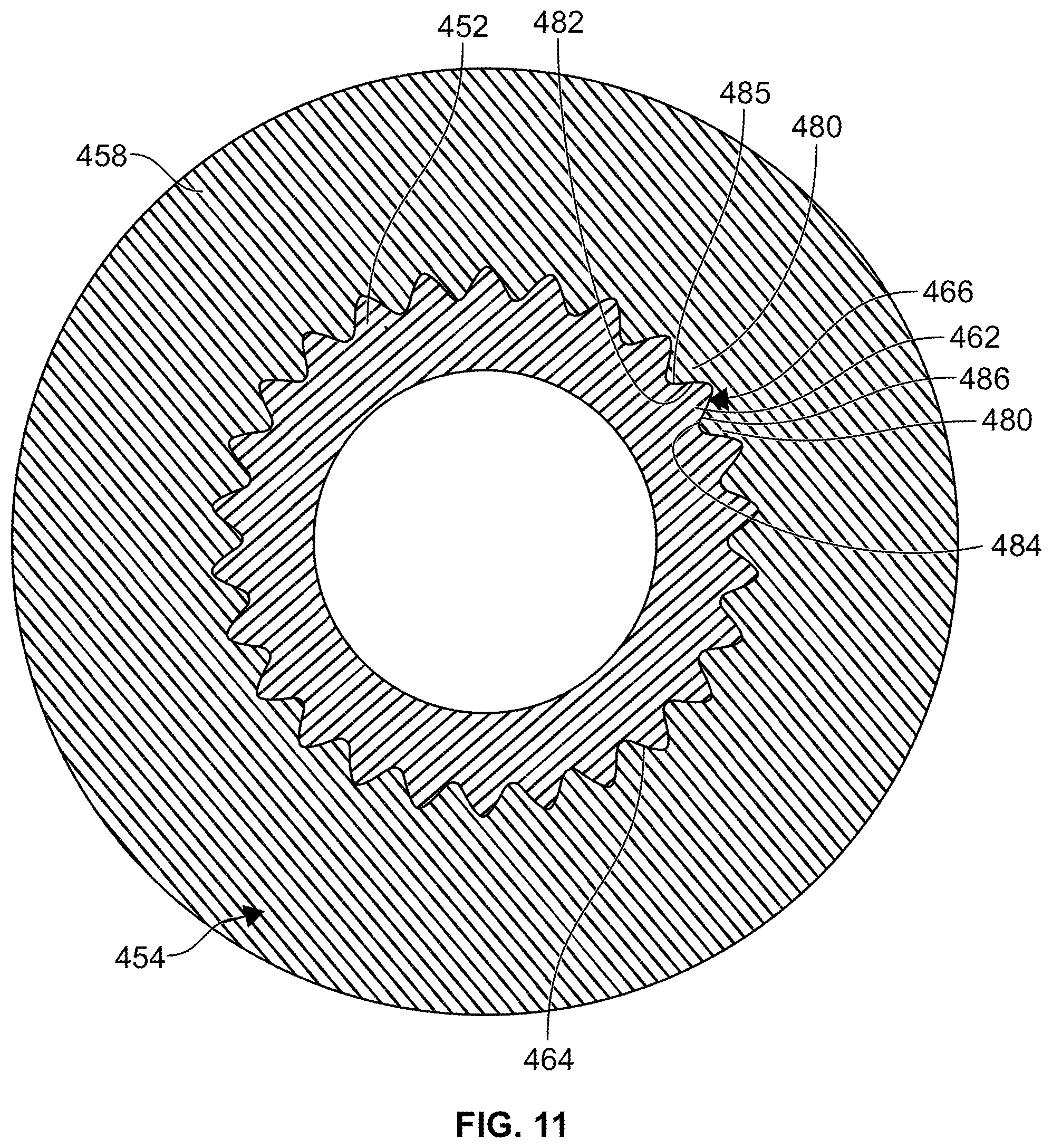 Patent US12090781 Figure 12 – Wheel hub with integrated circular brake element