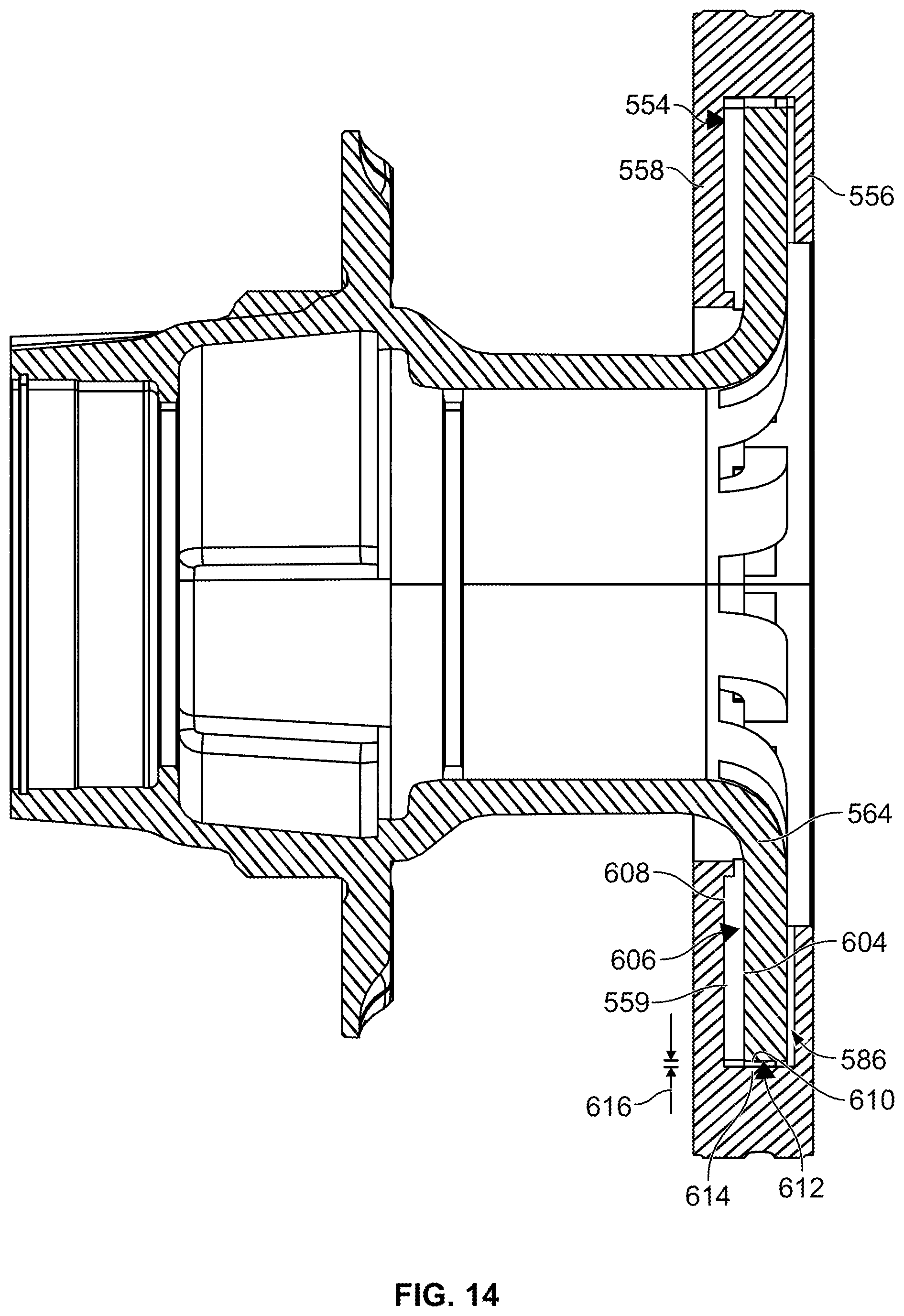 Patent US12090781 Figure 15 – Wheel hub with integrated circular brake element