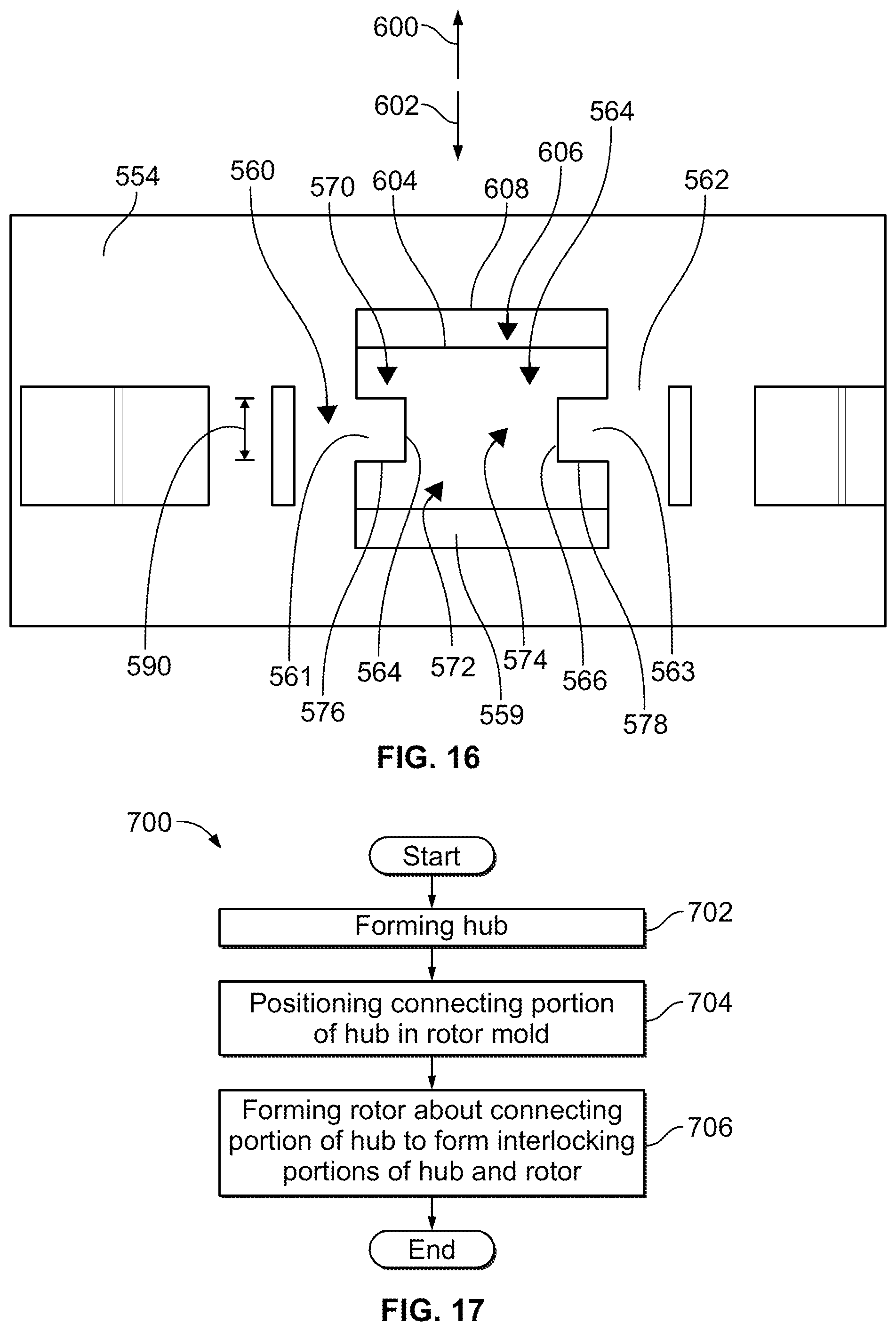 Patent US12090781 Figure 17 – Wheel hub with integrated circular brake element