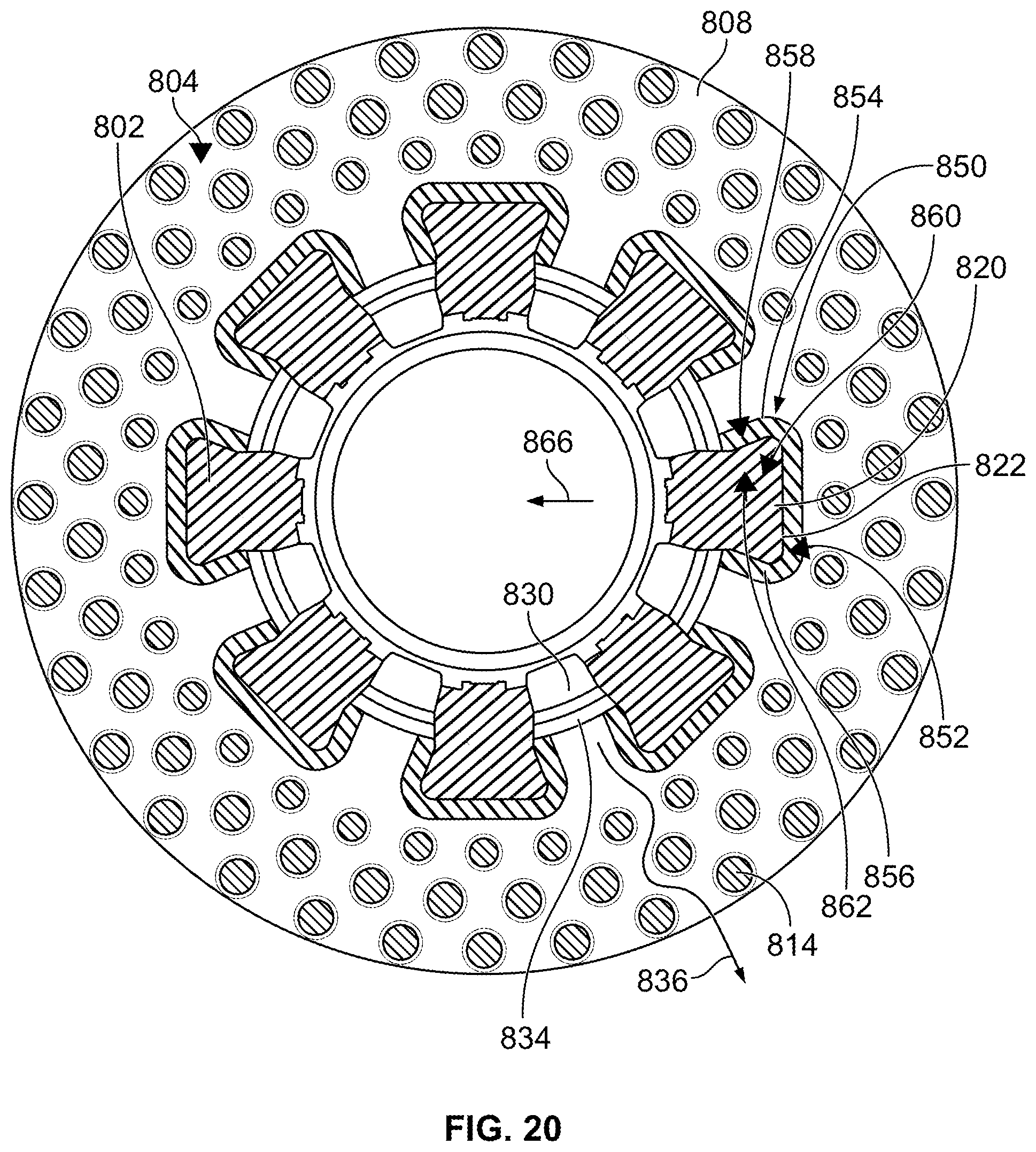 Patent US12090781 Figure 19 – Wheel hub with integrated circular brake element