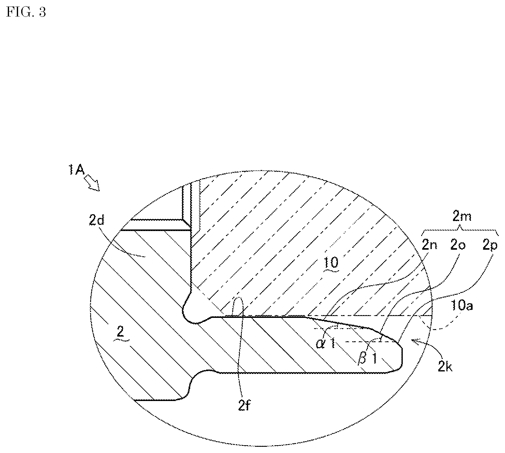 Patent US12090783 Figure 3 – Bearing device for vehicle wheel