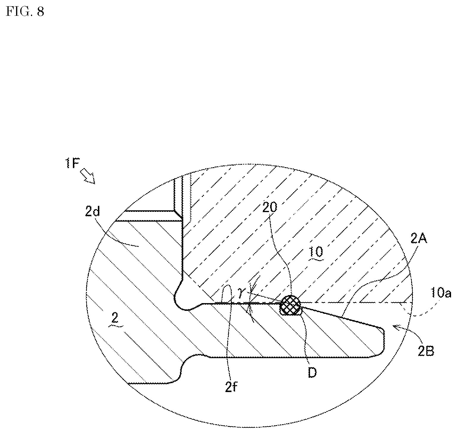 Patent US12090783 Figure 8 – Bearing device for vehicle wheel