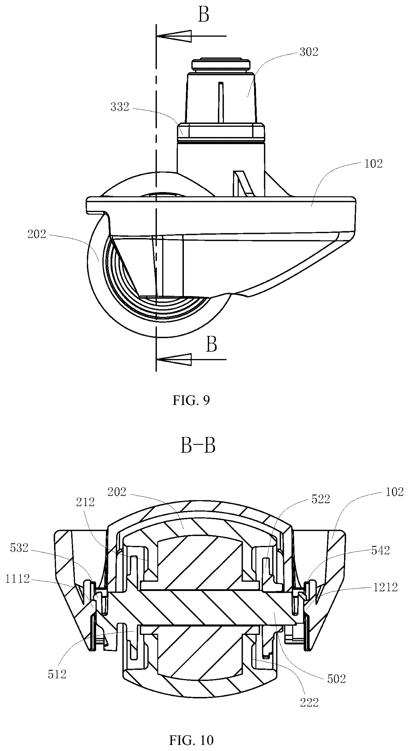 Patent US12090785 Figure 9 – Universal wheel assembly and smart cleaning device having same