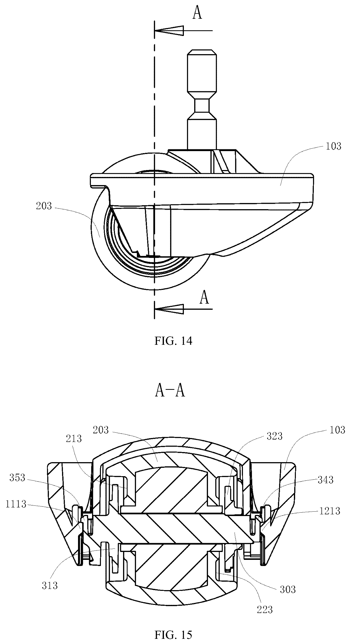 Patent US12090785 Figure 12 – Universal wheel assembly and smart cleaning device having same