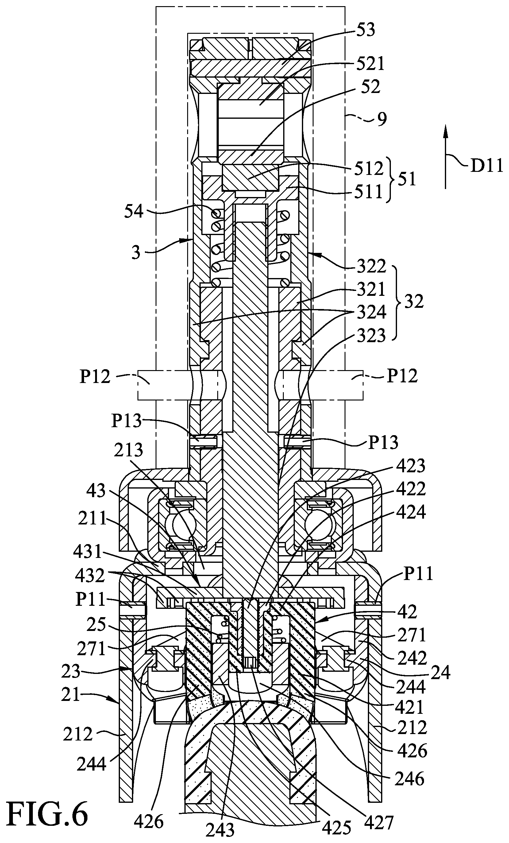 Patent US12090786 Figure 6 – Caster device
