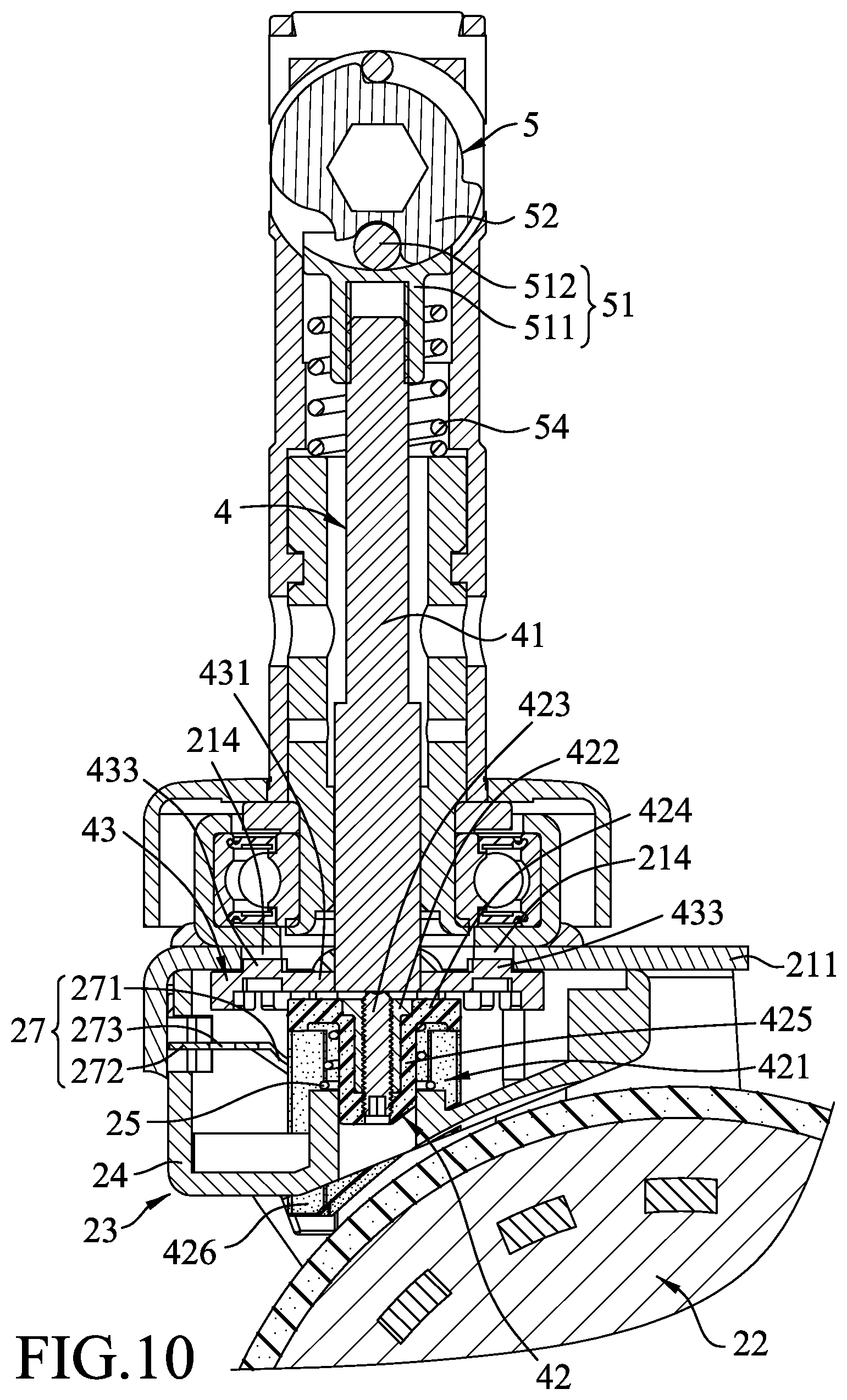 Patent US12090786 Figure 10 – Caster device