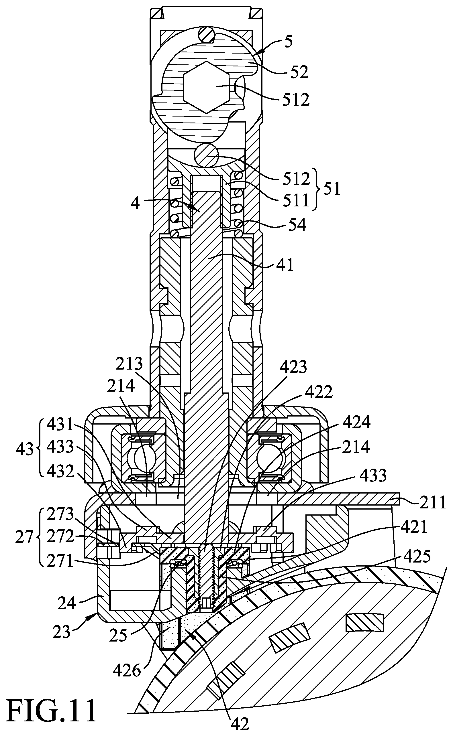 Patent US12090786 Figure 11 – Caster device