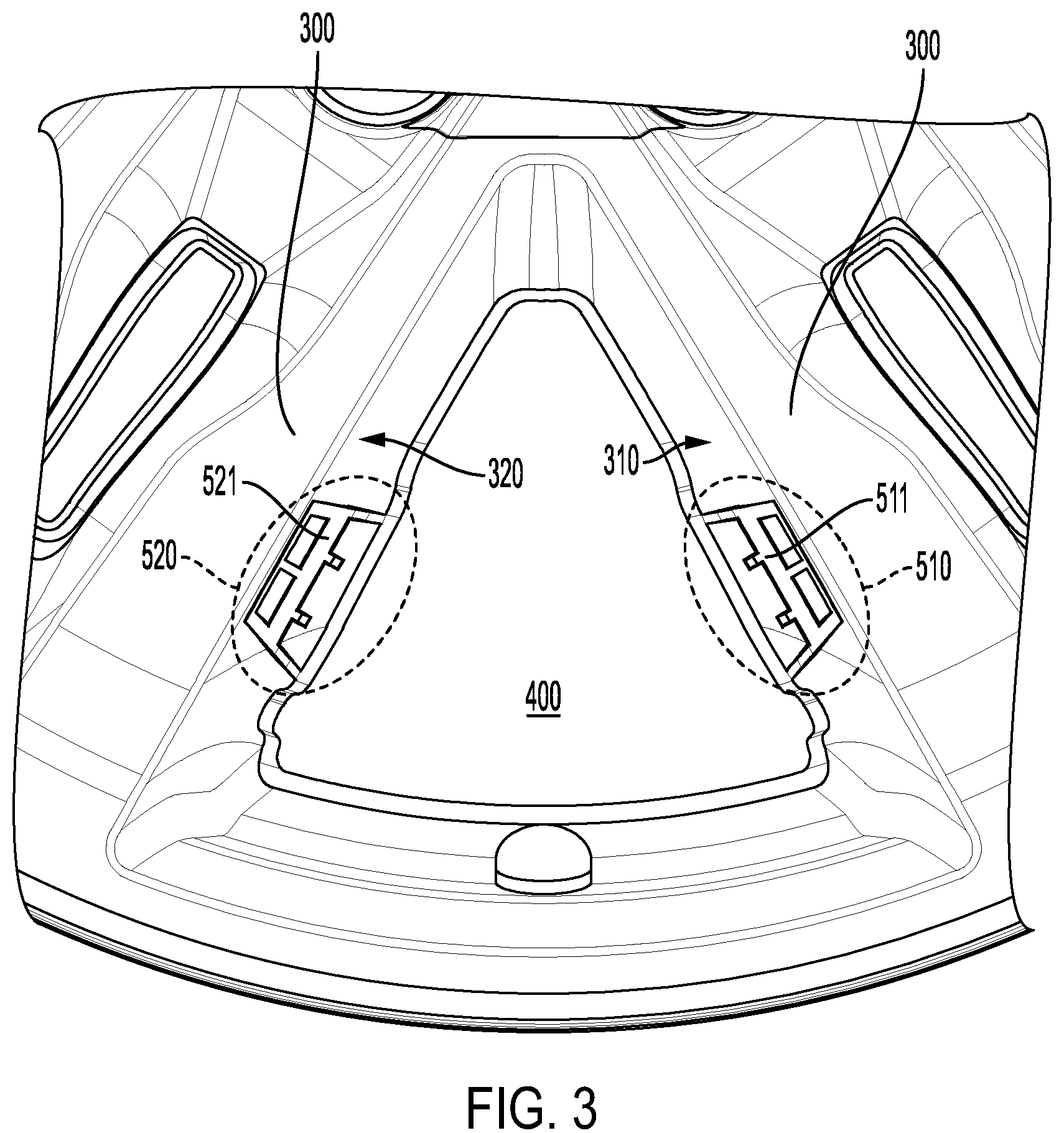 Patent US12090788 Figure 3 – Flexible wheel cover overlay with extended surround