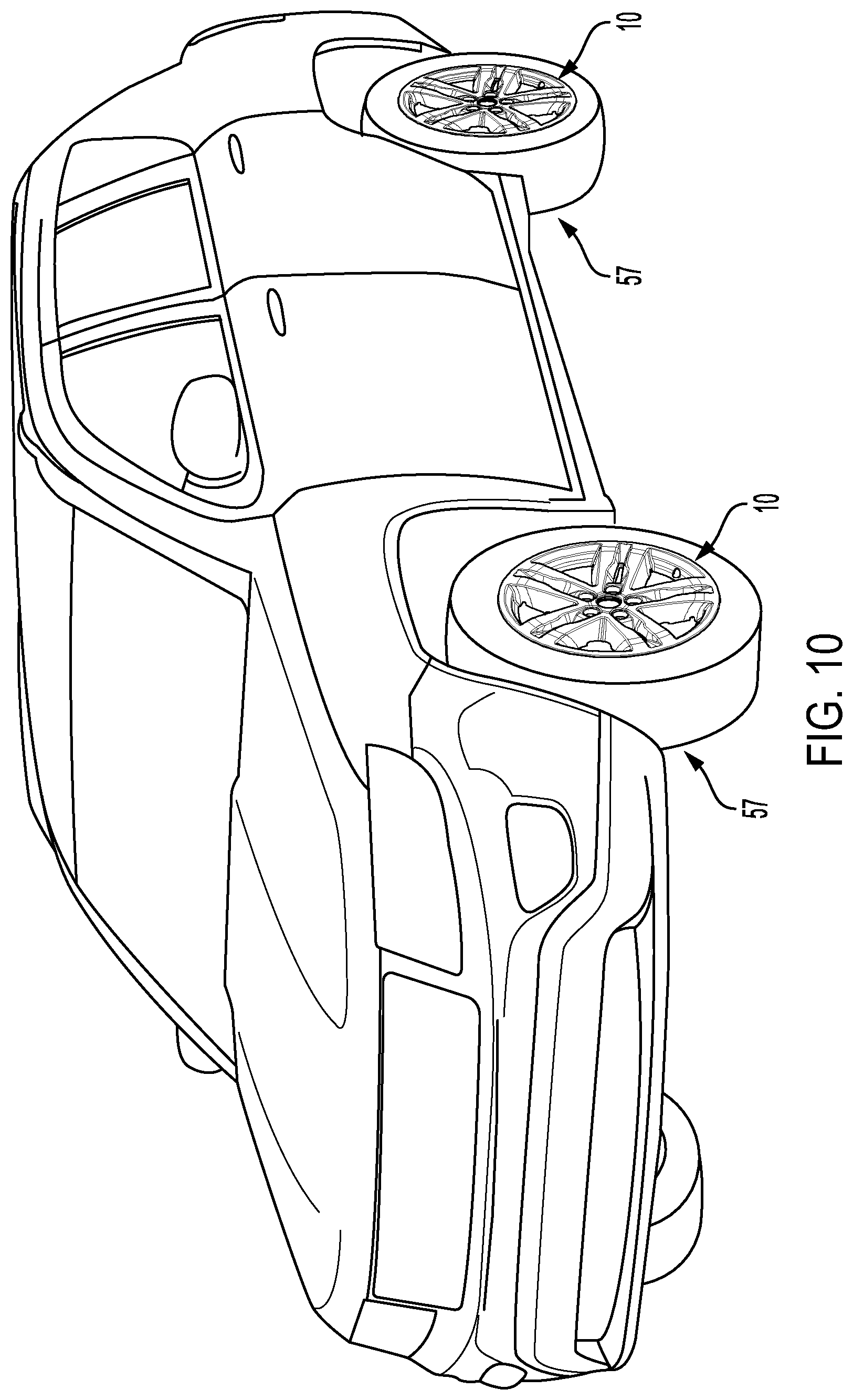Patent US12090788 Figure 10 – Flexible wheel cover overlay with extended surround