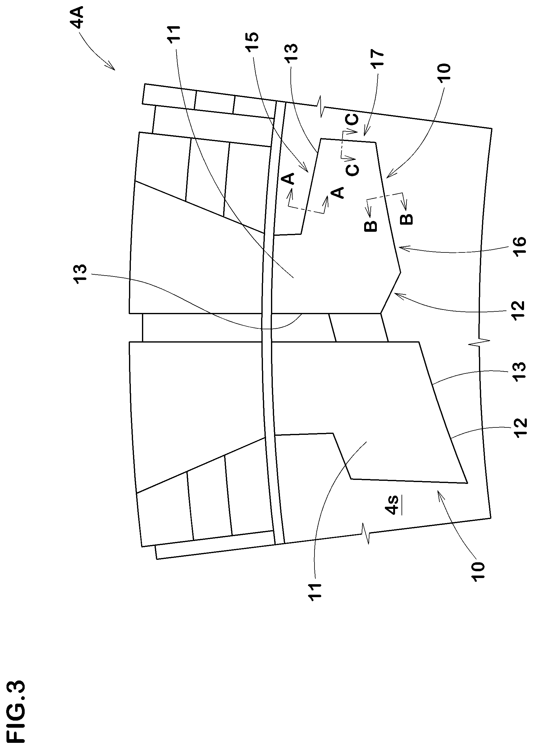 Patent US12090791 Figure 3 – Pneumatic tire